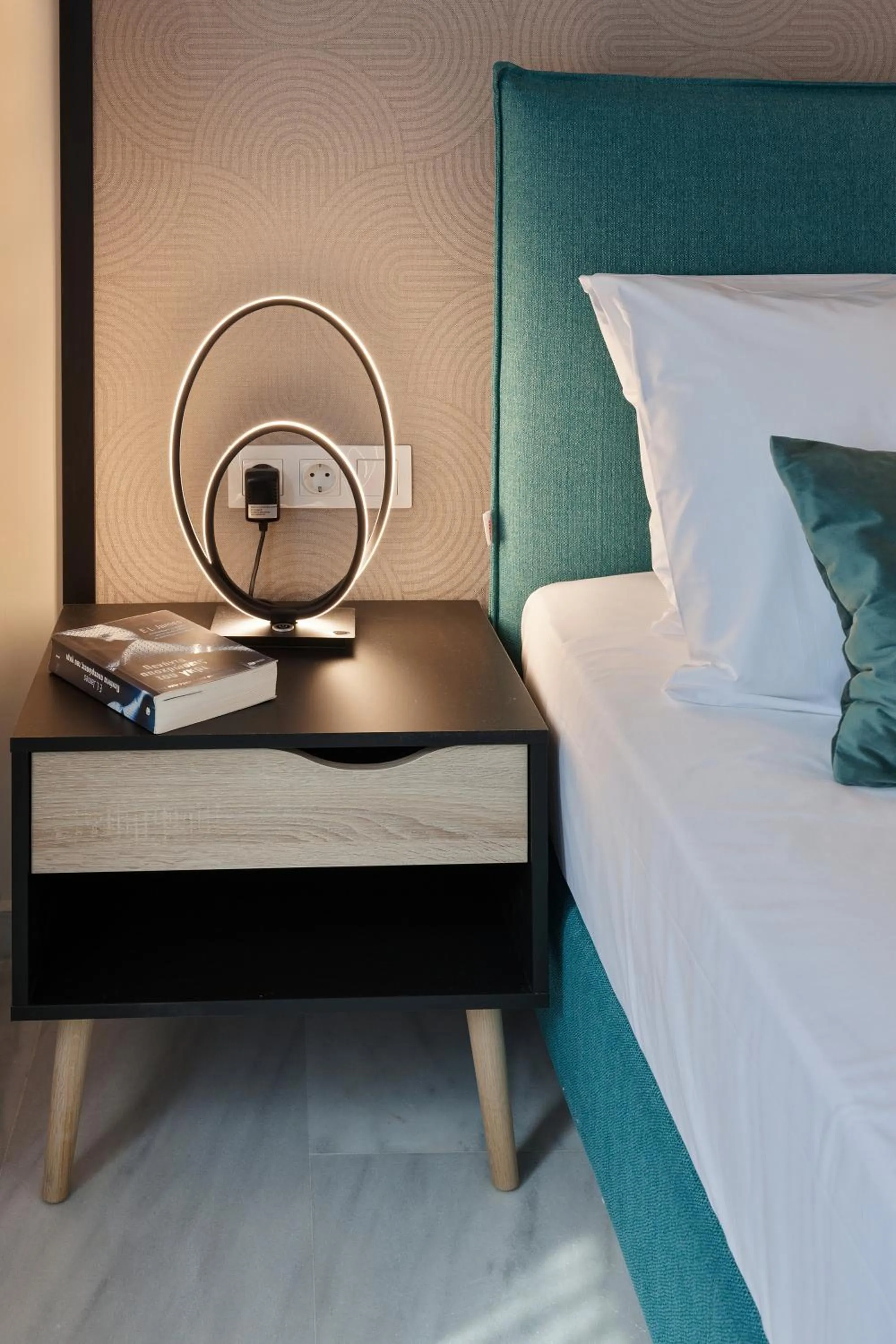 Decorative detail, Bed in Trendy Hotel by Athens Prime Hotels