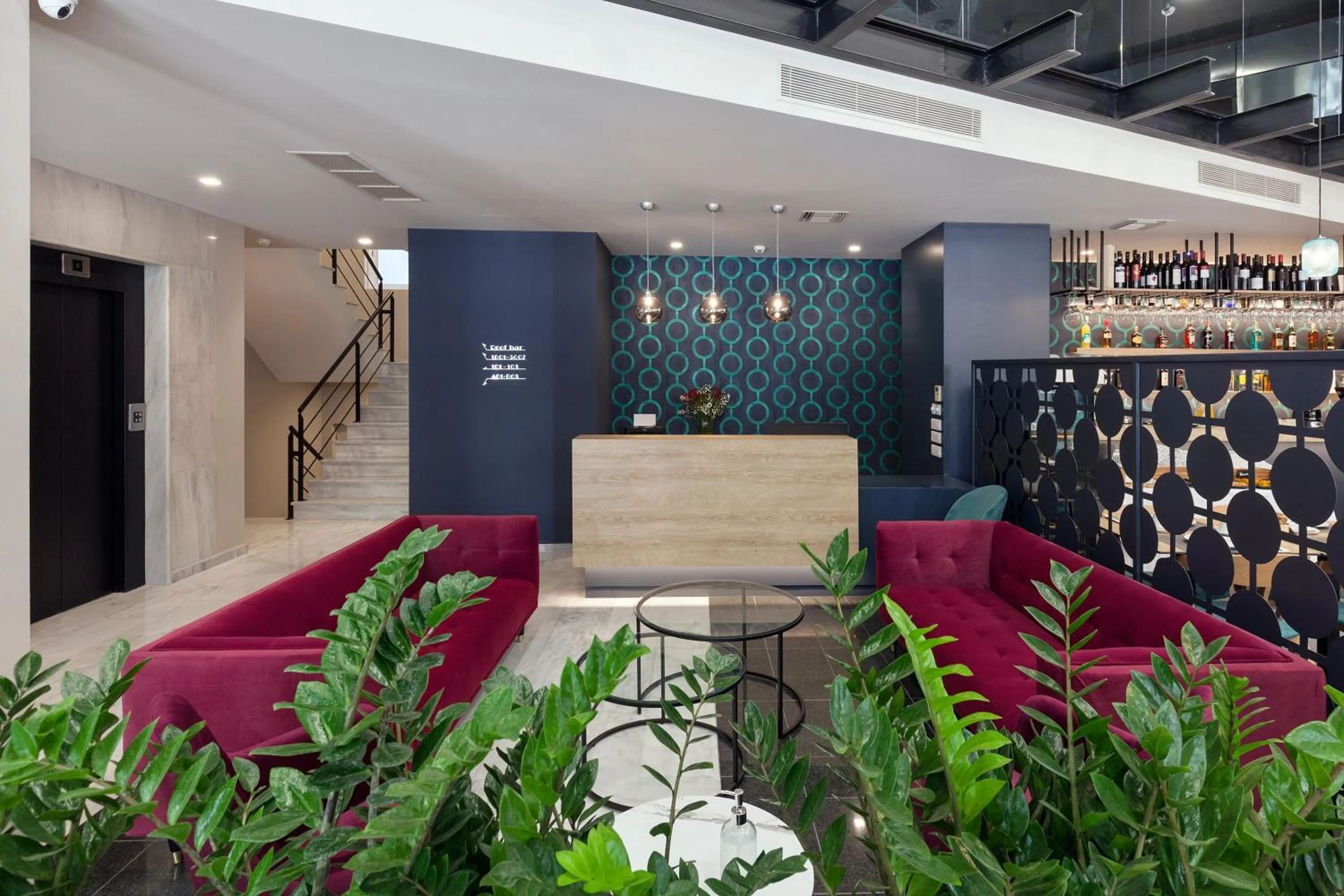 Lobby or reception in Trendy Hotel by Athens Prime Hotels