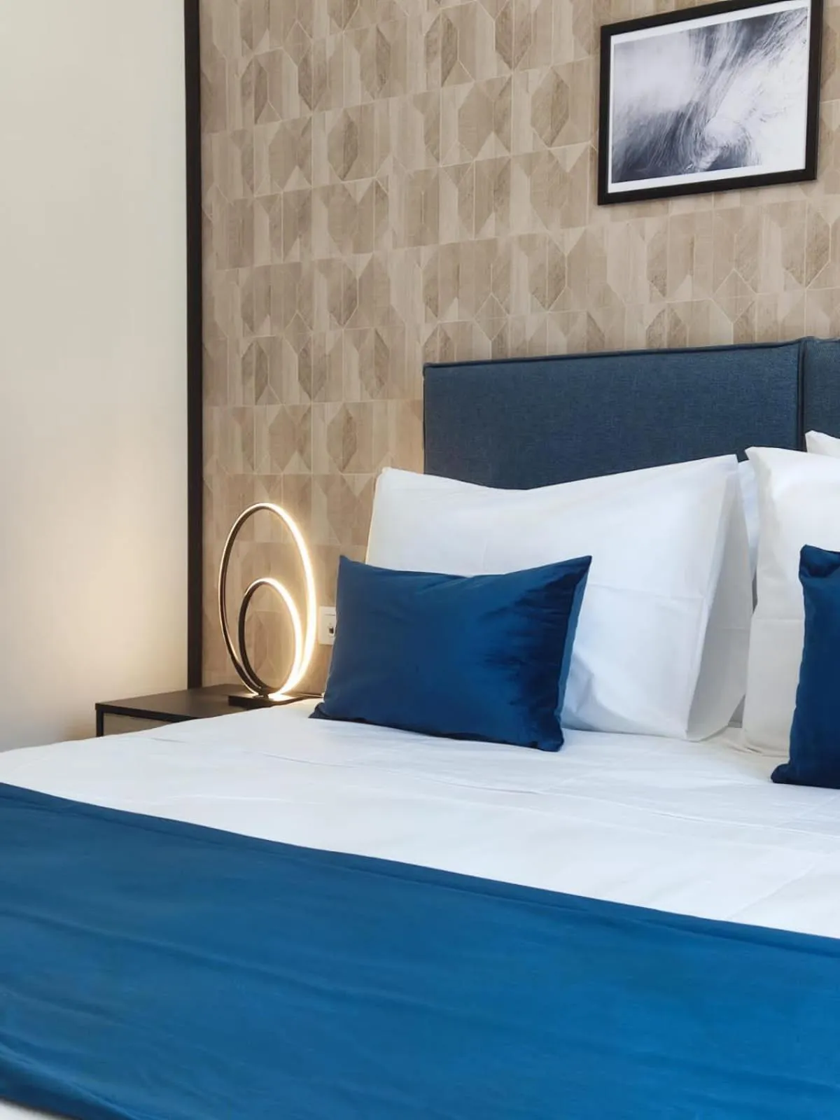 Decorative detail, Bed in Trendy Hotel by Athens Prime Hotels