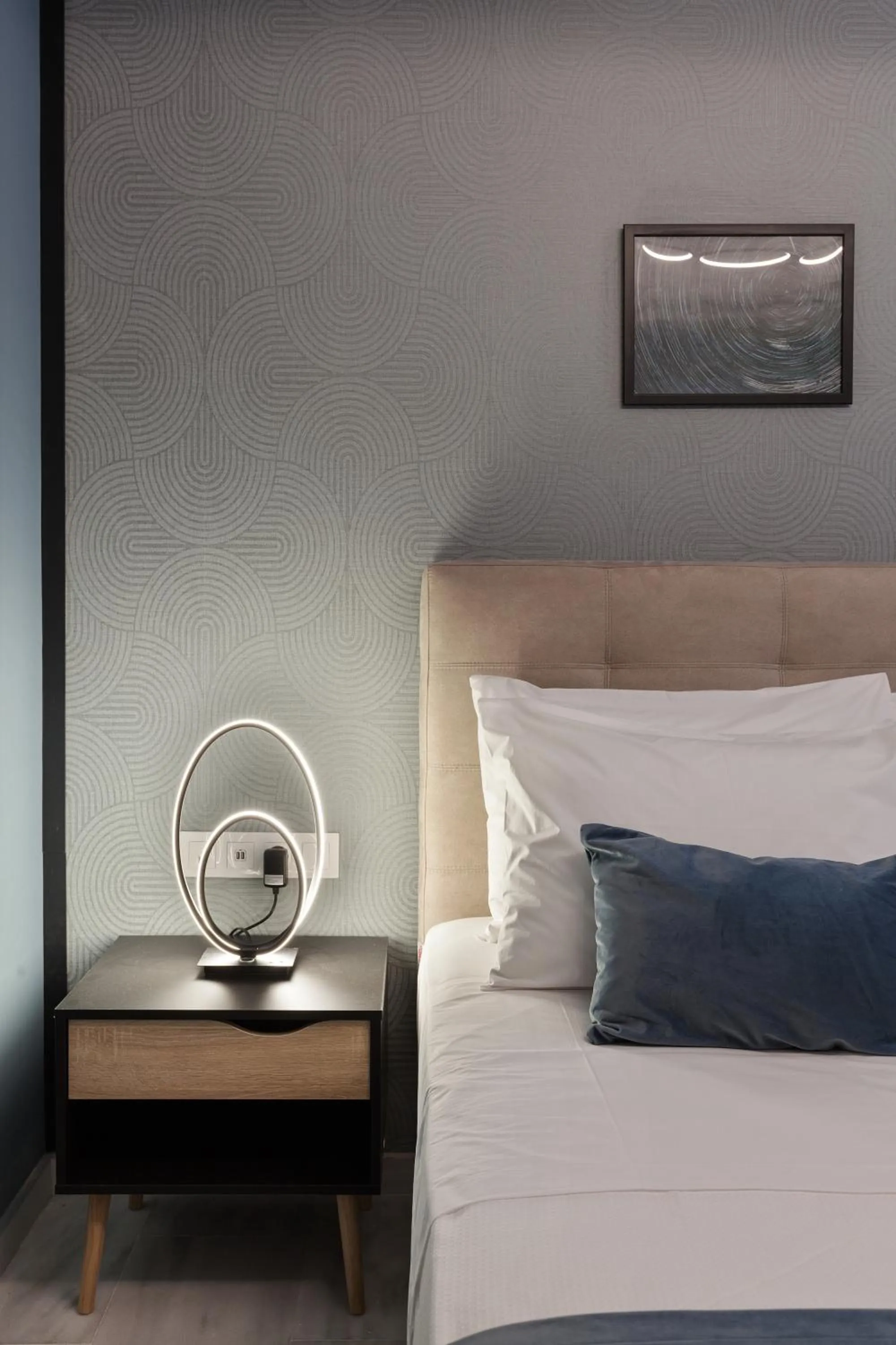 Decorative detail, Bed in Trendy Hotel by Athens Prime Hotels