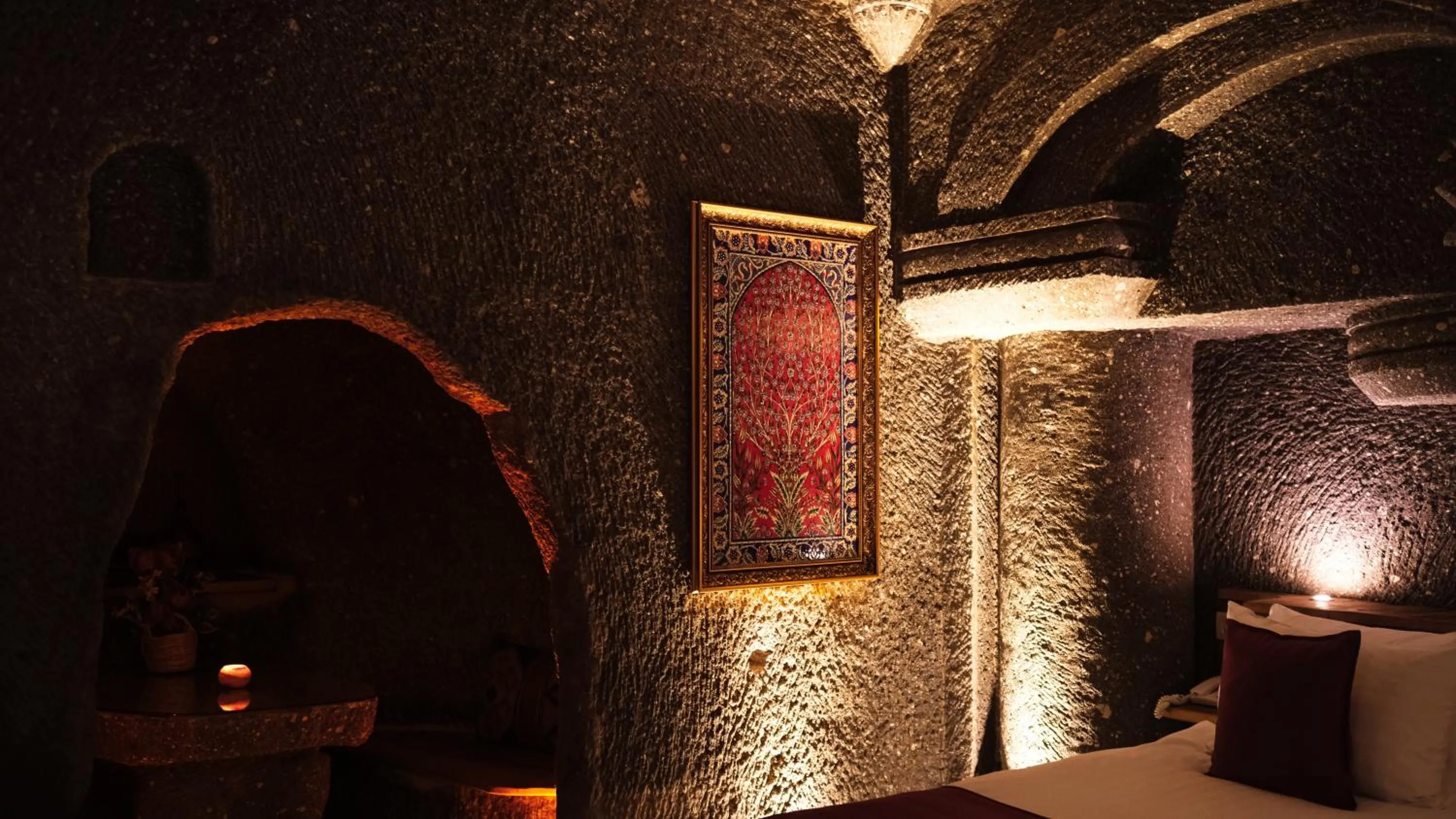 Bedroom in Şah Saray Cave Suites Halal Hotel