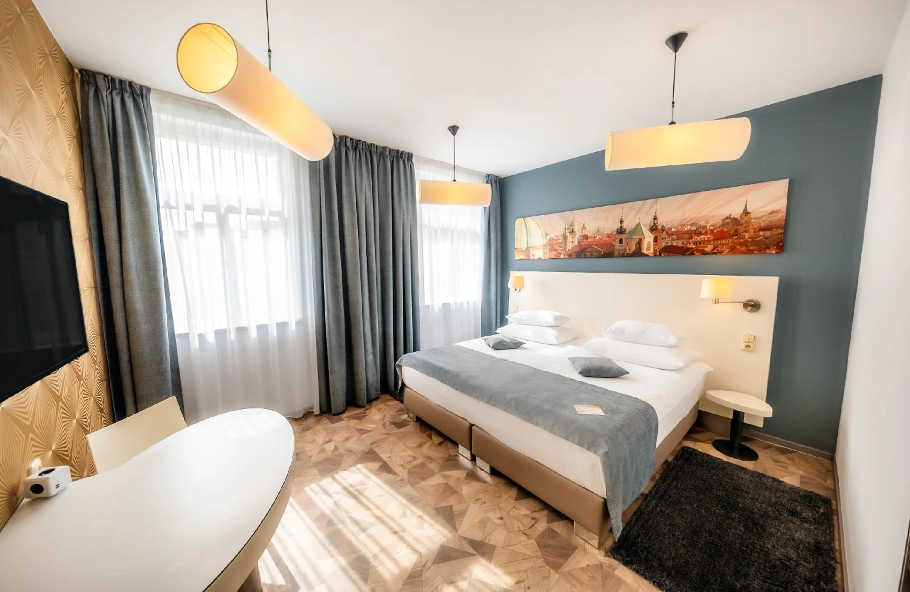 Bedroom, Bed in Grandium Hotel Prague