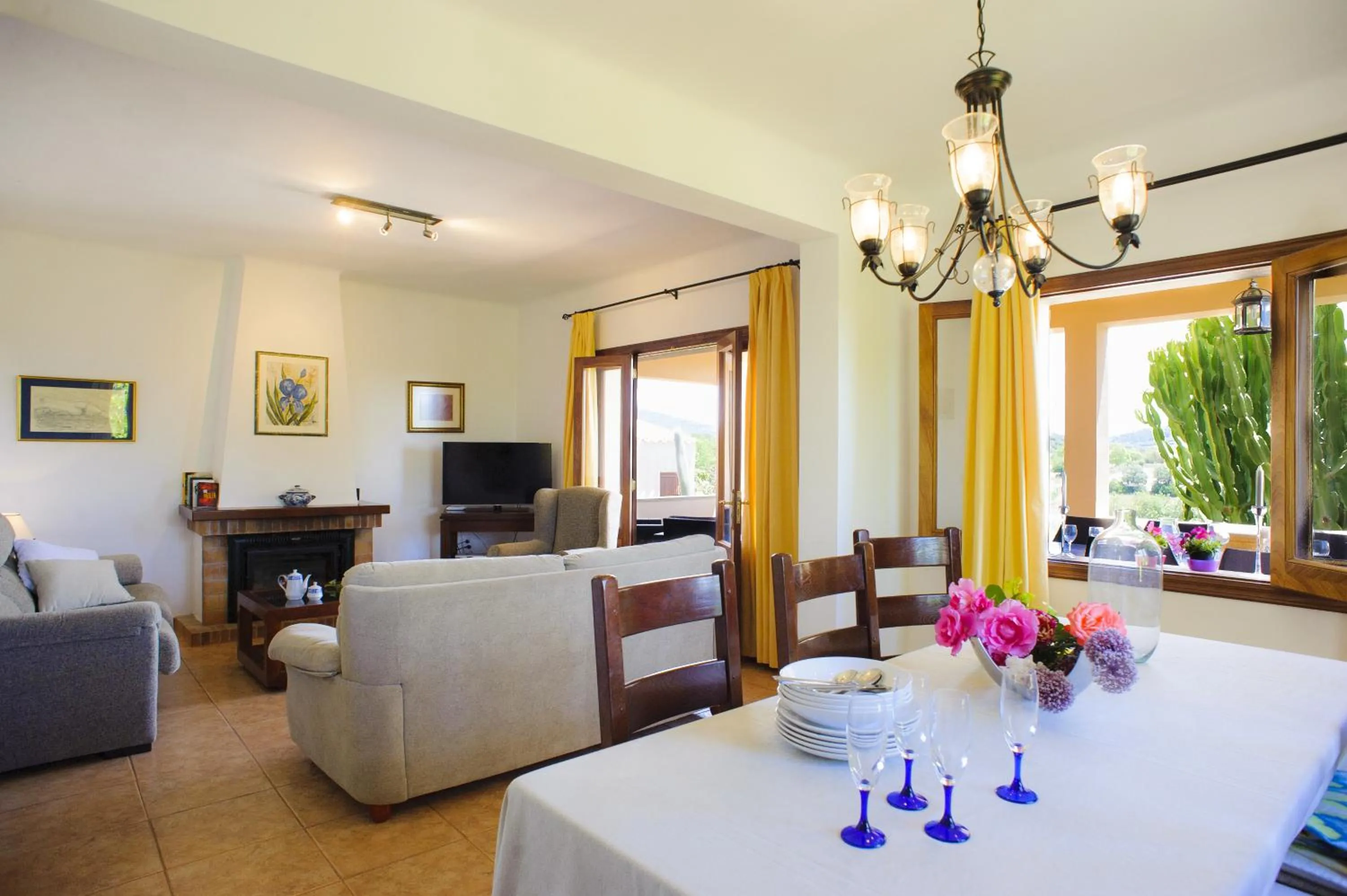 Living room in Finca Miquel Tomas
