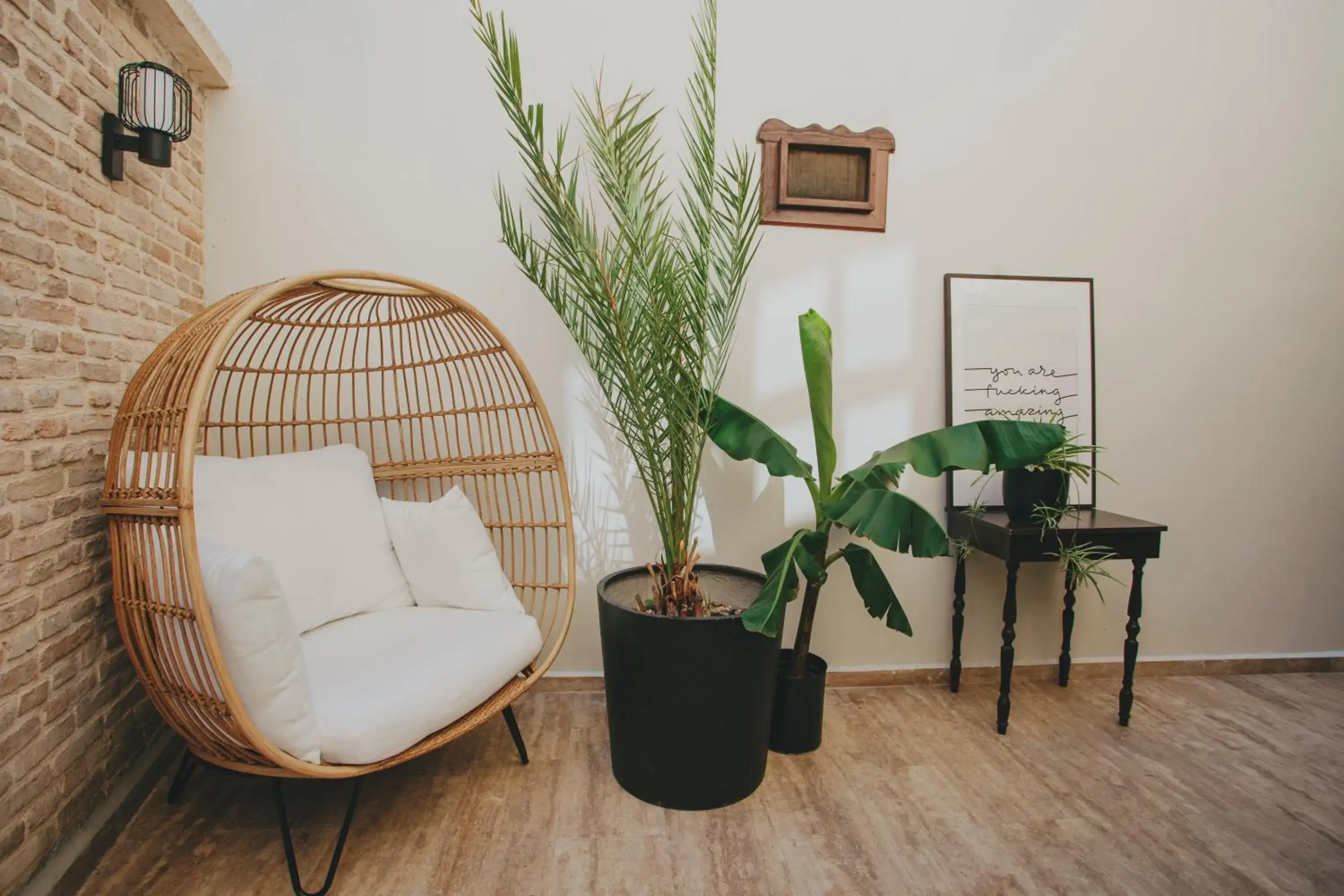 Patio, Bed in House of Good Things Patio, Bed in House of Good Things