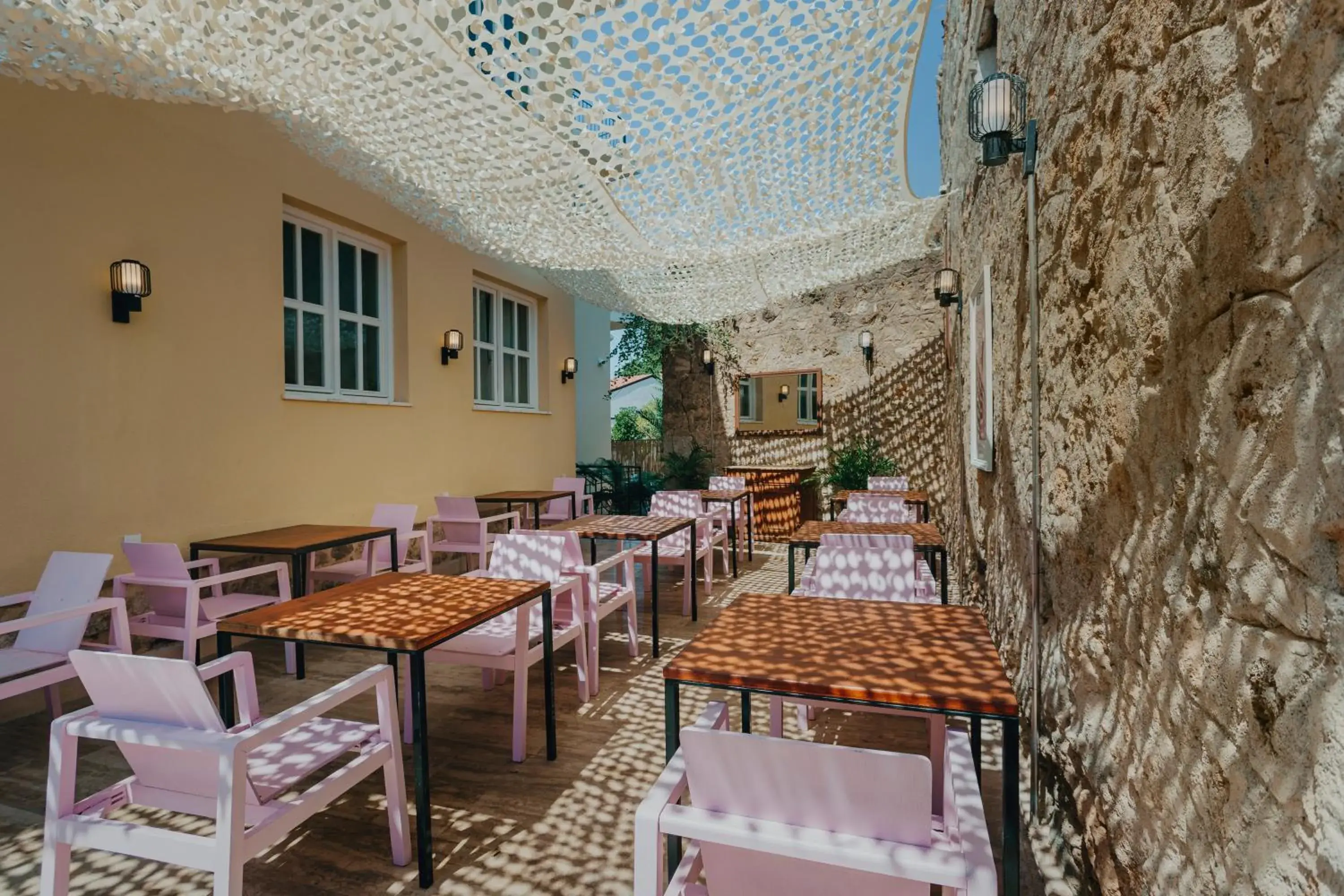 Garden view in House of Good Things Garden view in House of Good Things