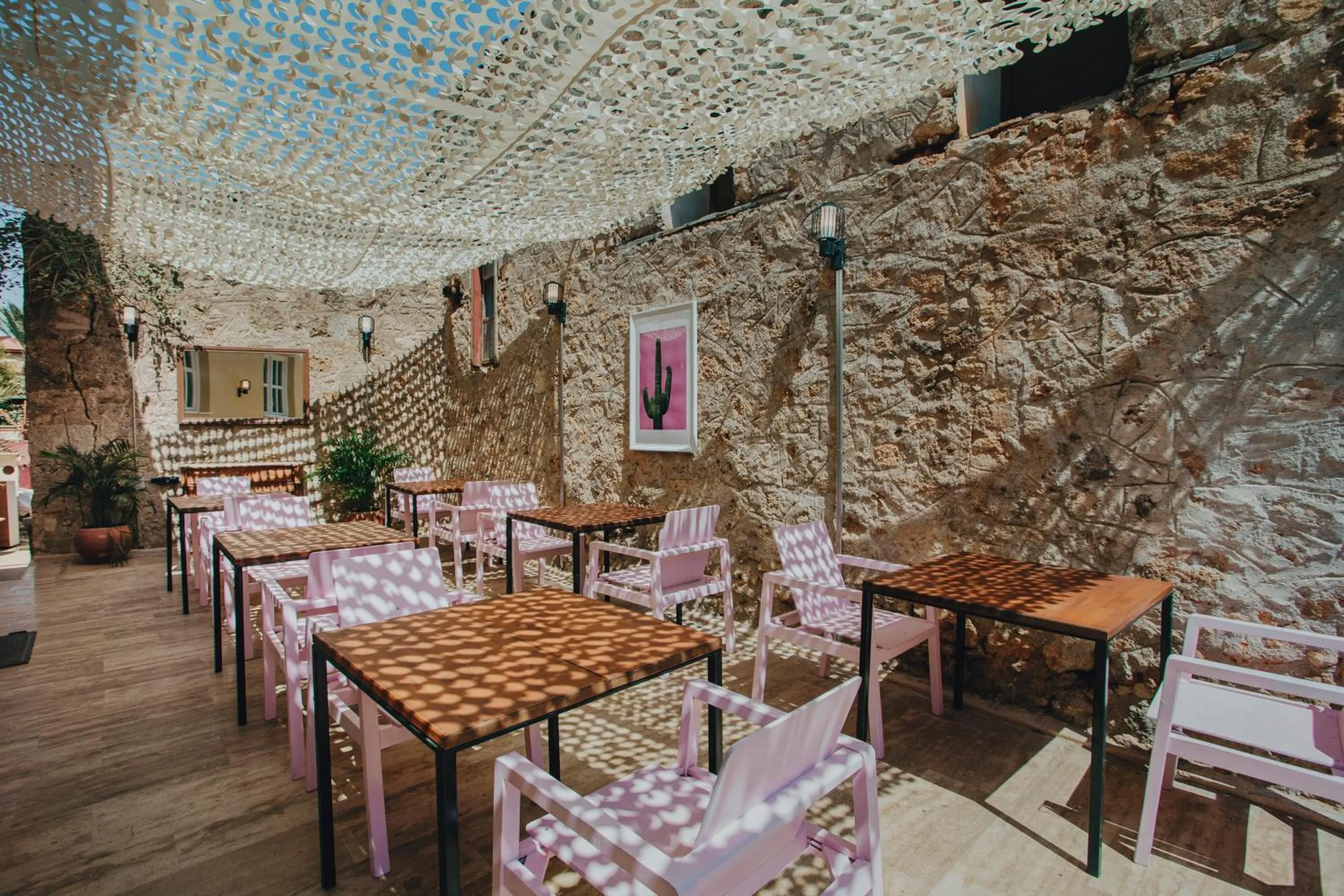 Garden view in House of Good Things