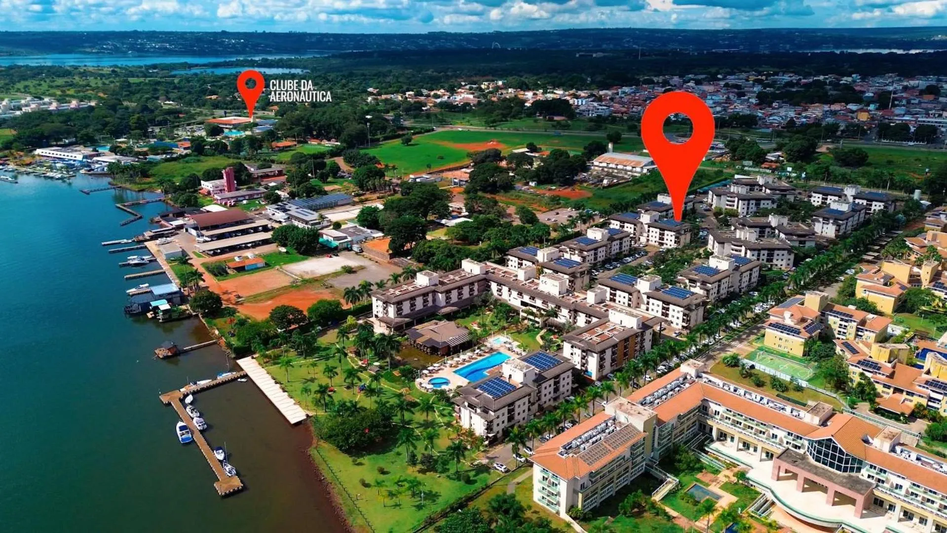 Life Resort beira lago próx a esplanada