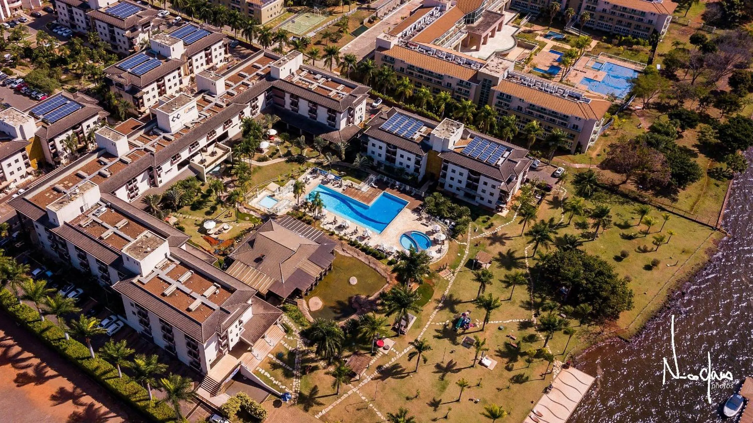 Bird's eye view in Life Resort beira lago próx a esplanada