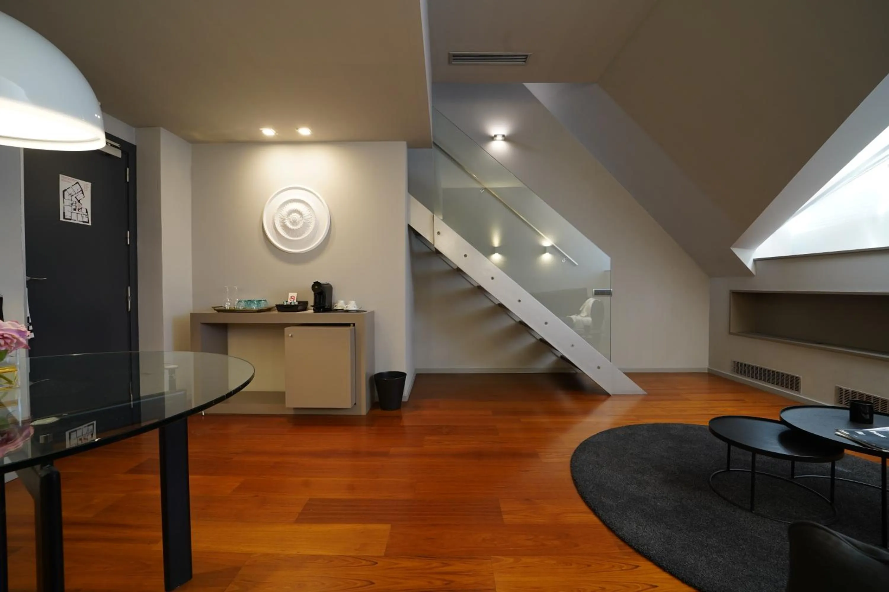 Living room in 987 Design Prague Hotel