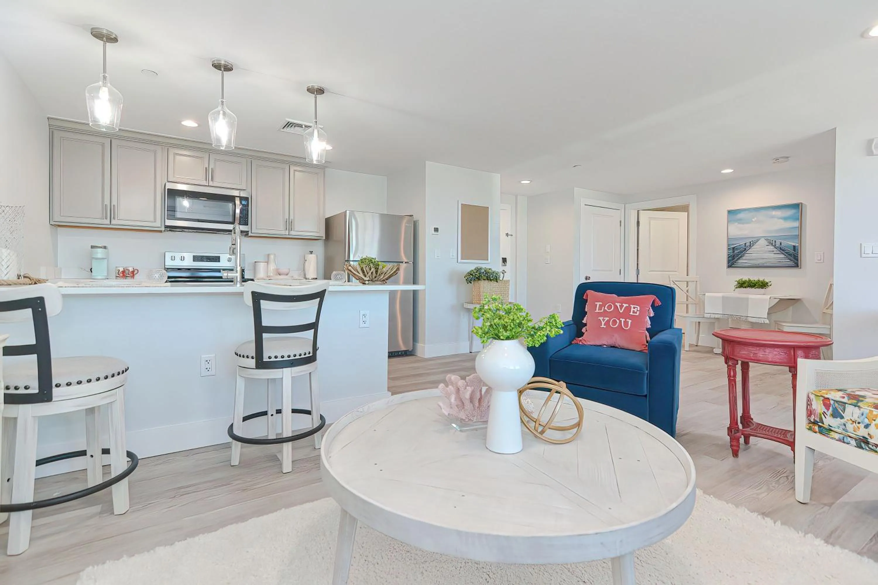 Living room in Thomas Sea Suites at Harbourtown