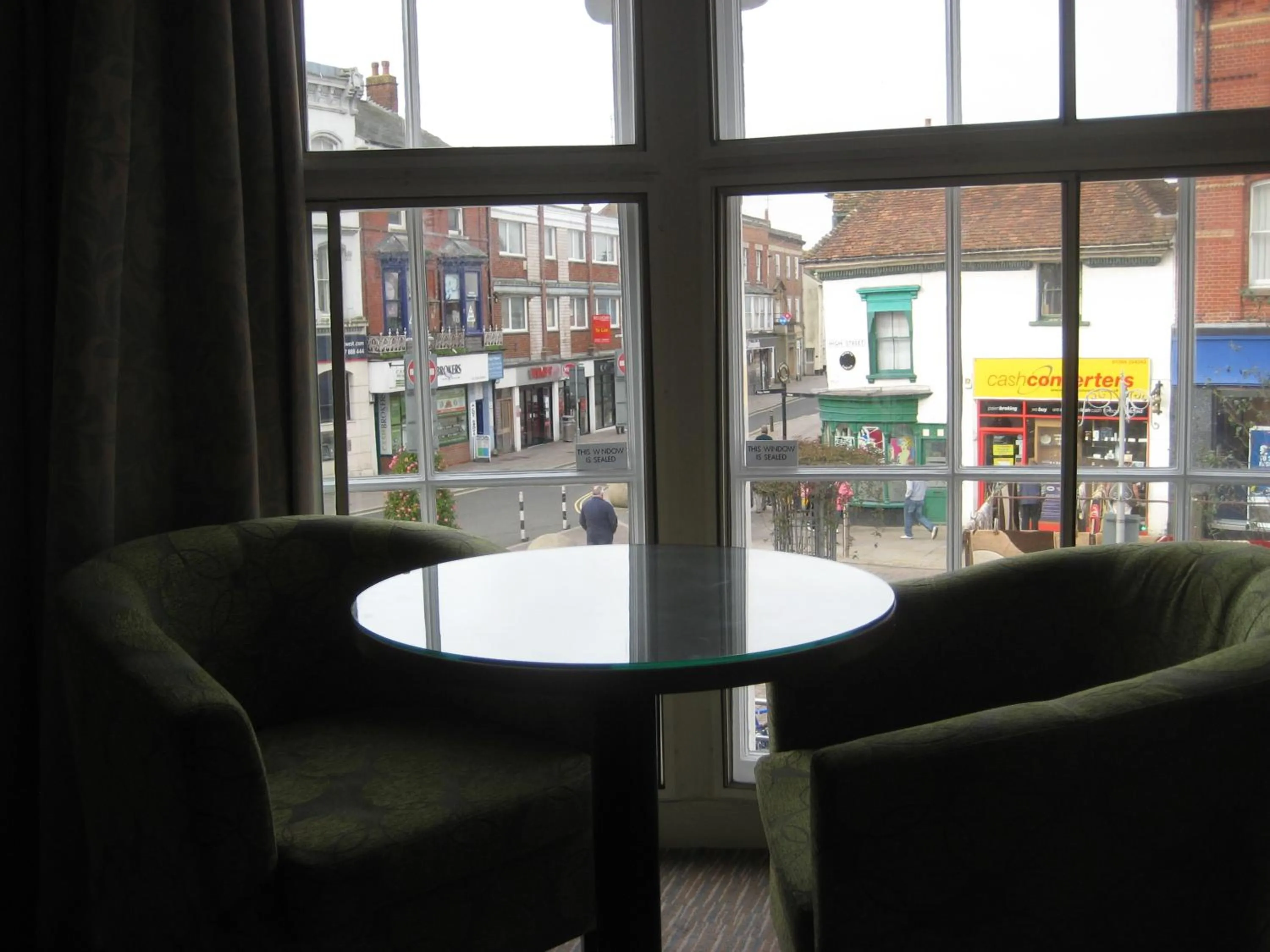 Seating area in The Star and Garter Hotel