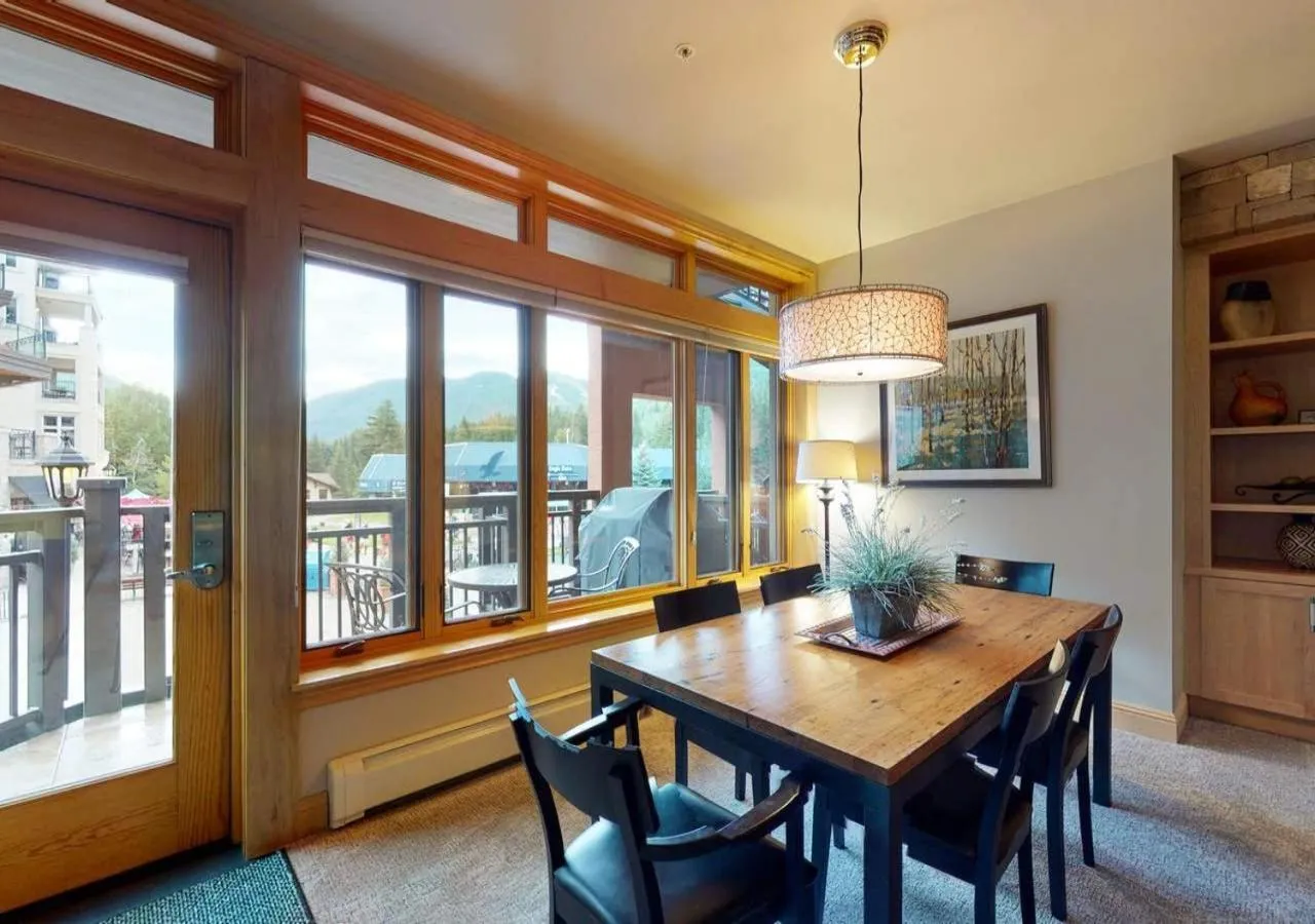 Dining area in Lion Square Lodge Condos by TO