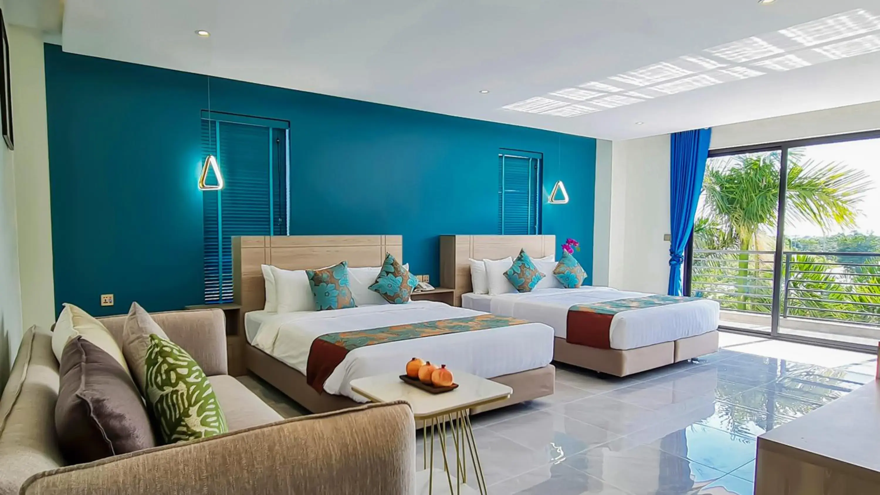 Seating area, Bed in Vakara Hotel Kep Seating area, Bed in Vakara Hotel Kep