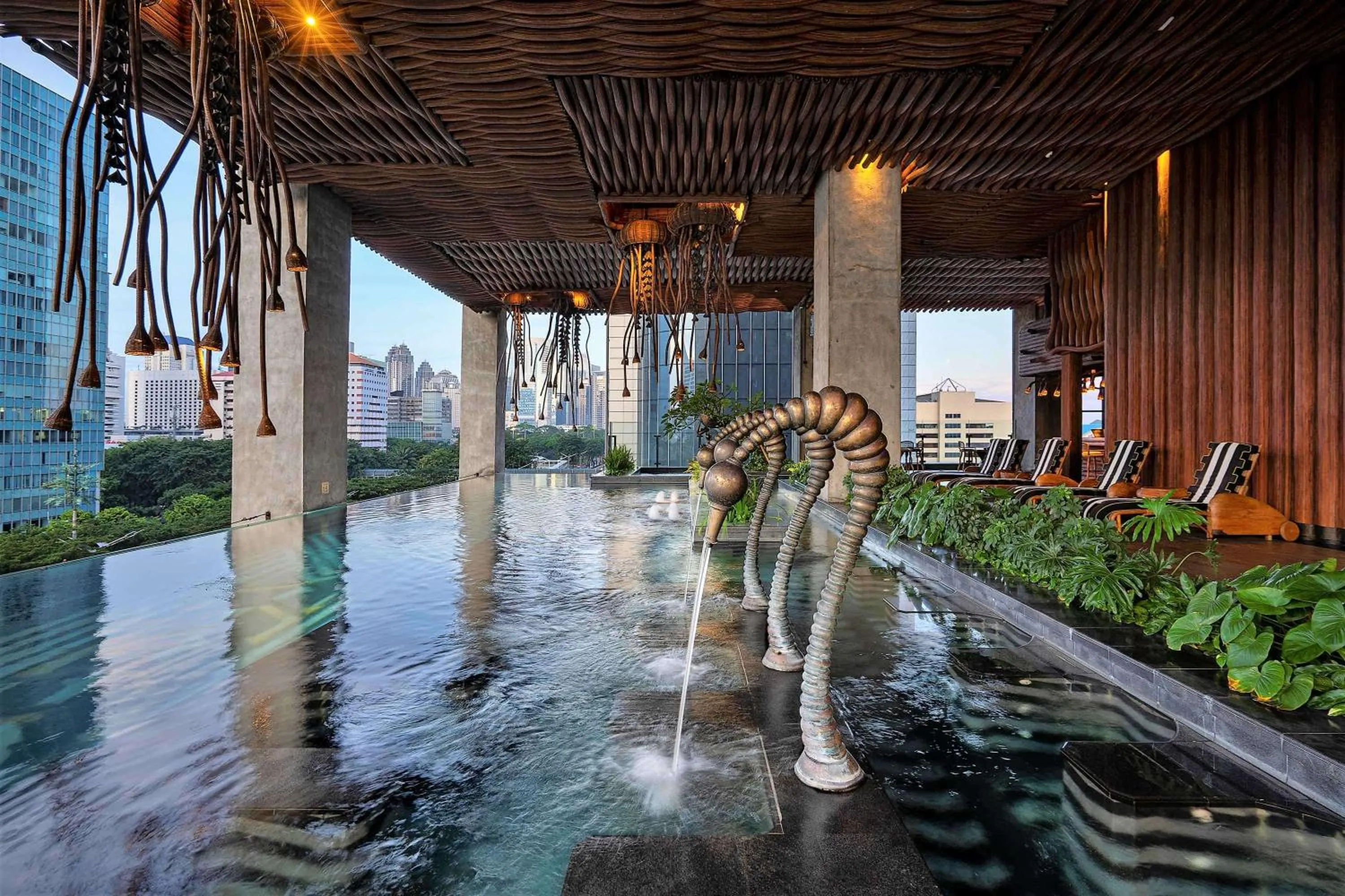 Pool view in The Orient Jakarta, a Royal Hideaway Hotel