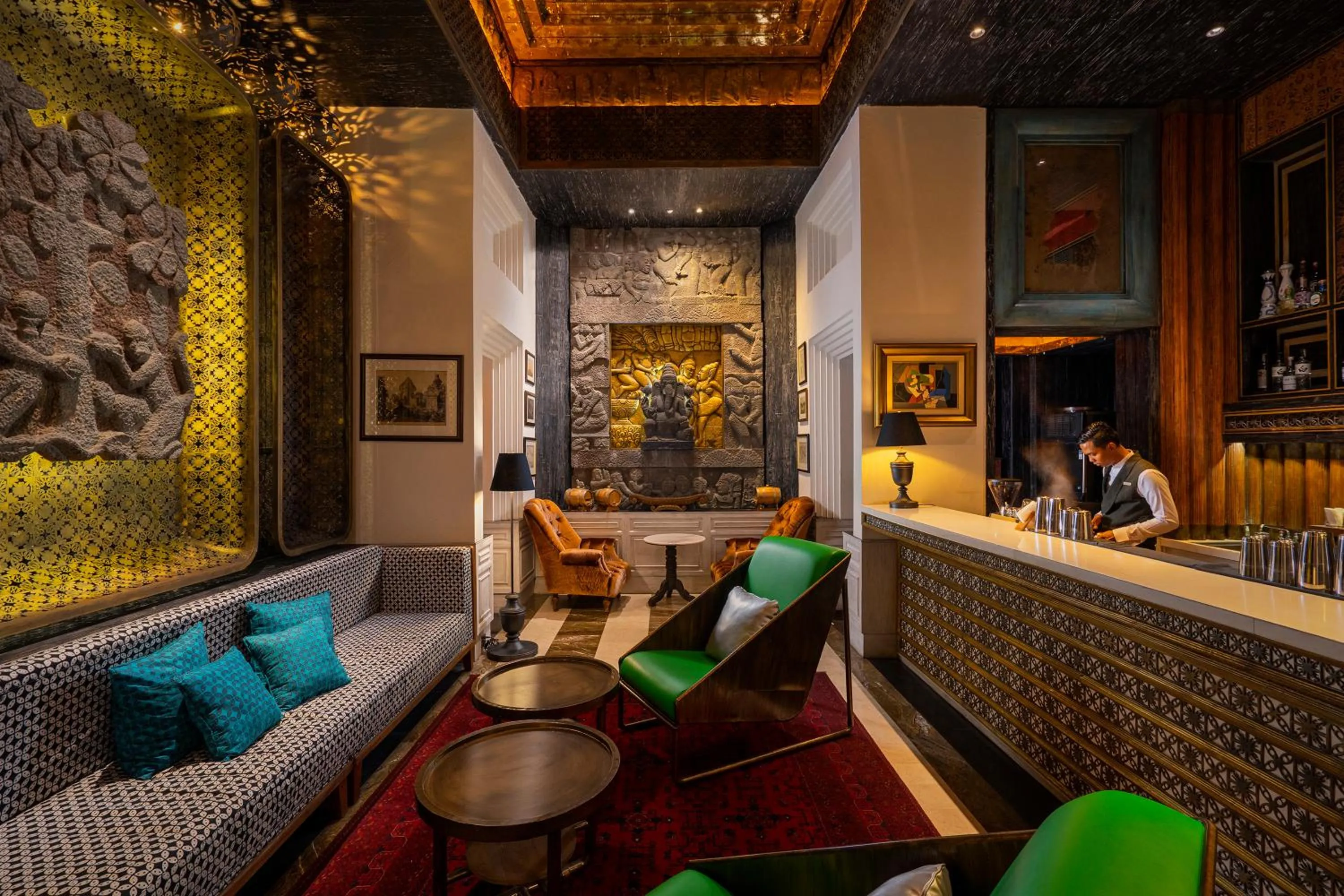 Lounge or bar in The Orient Jakarta, a Royal Hideaway Hotel