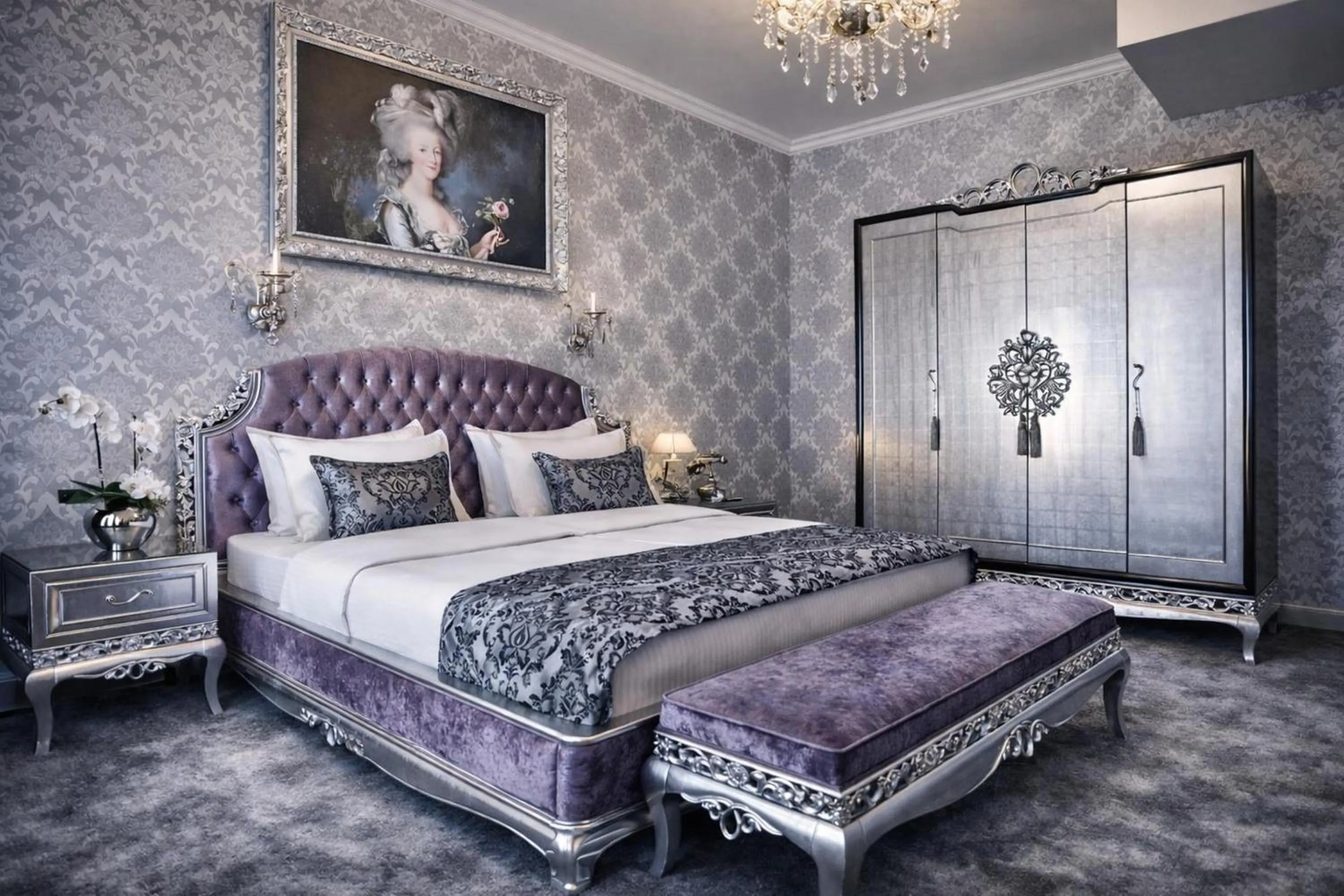 Bed in Prezident Palace Belgrade - Luxury Boutique Hotel & Spa