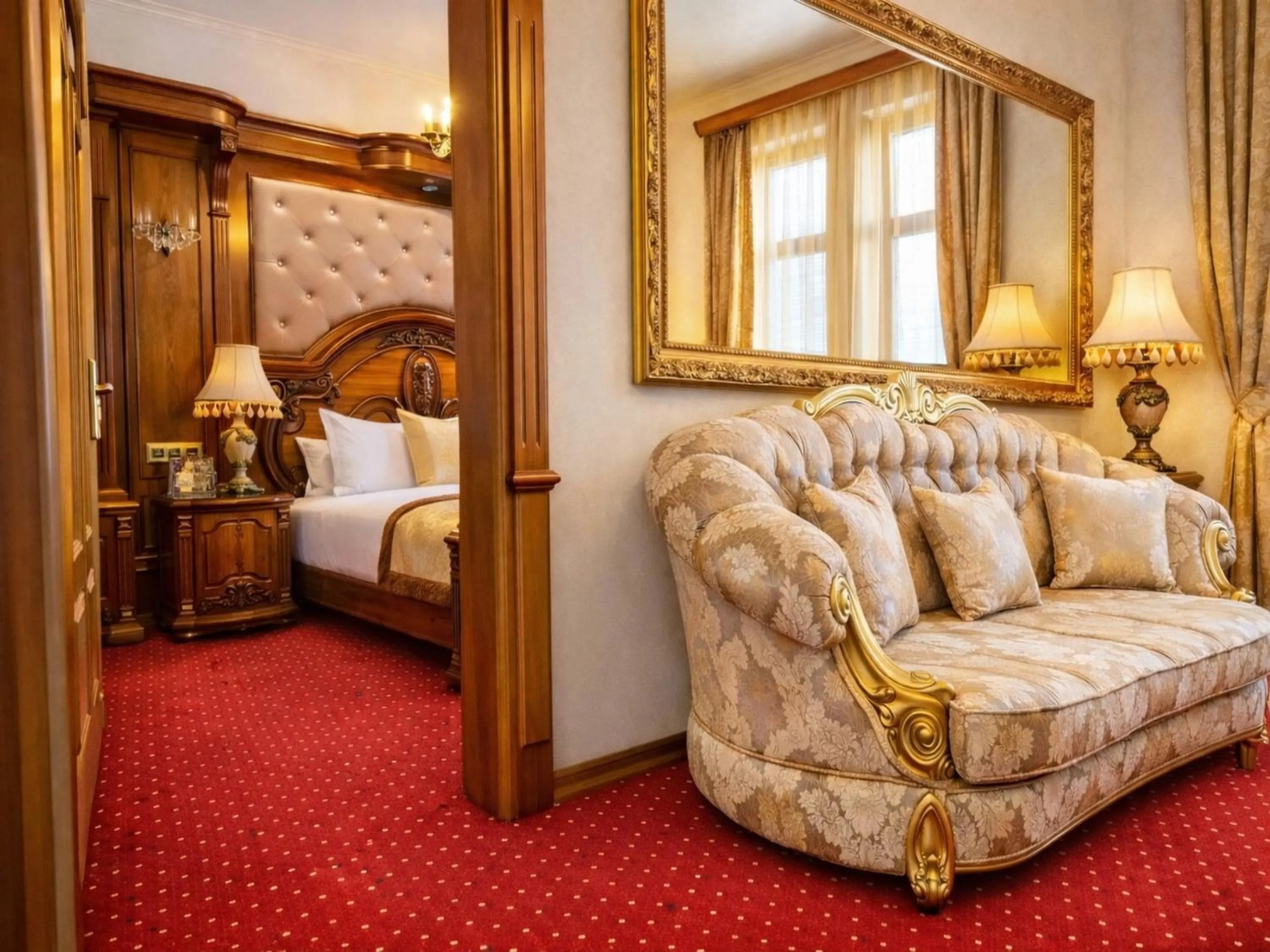 Living room, Bed in Prezident Palace Belgrade - Luxury Boutique Hotel & Spa