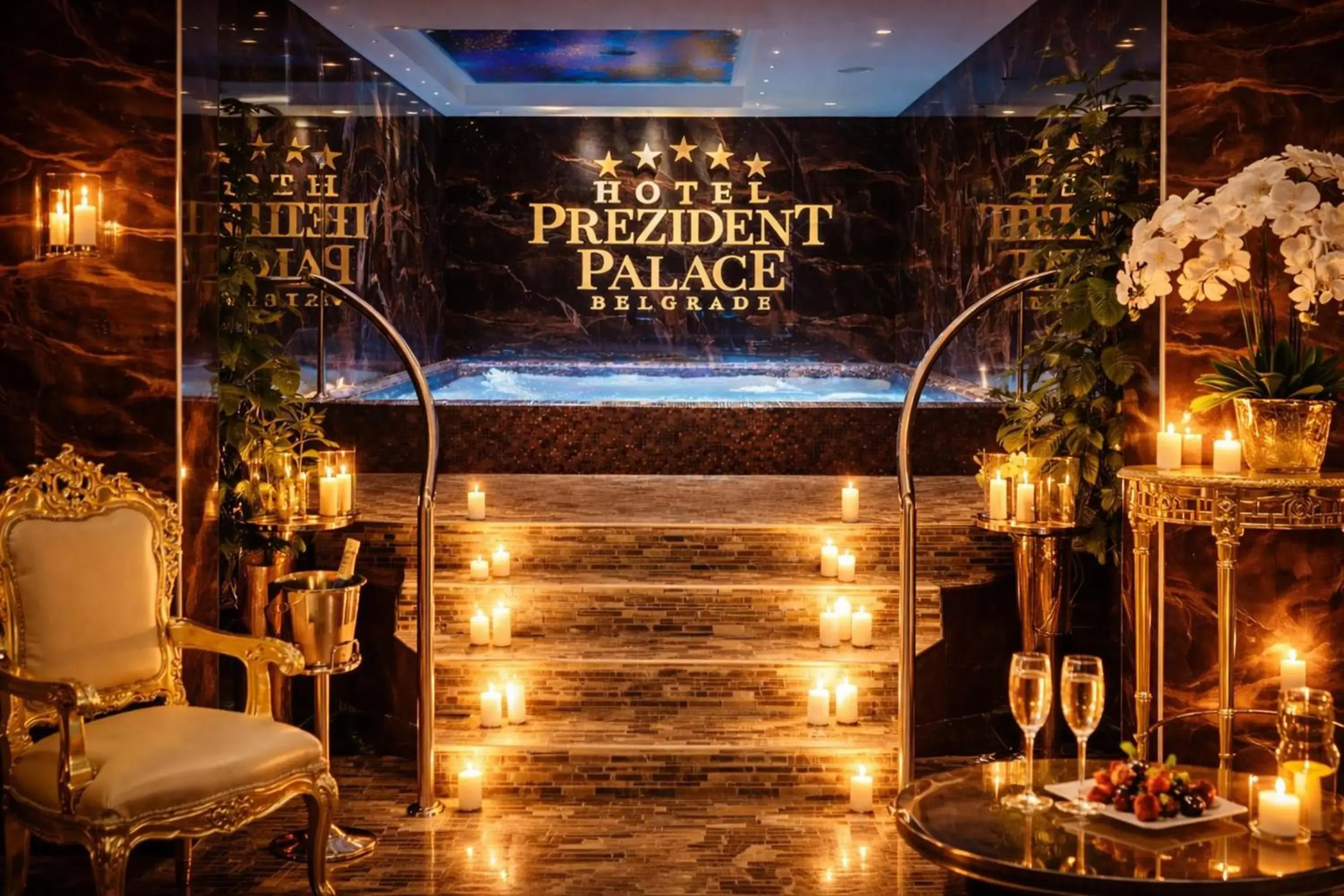 Superior King Room + VIP Spa Access in Prezident Palace Belgrade - Luxury Boutique Hotel & Spa Superior King Room + VIP Spa Access in Prezident Palace Belgrade - Luxury Boutique Hotel & Spa