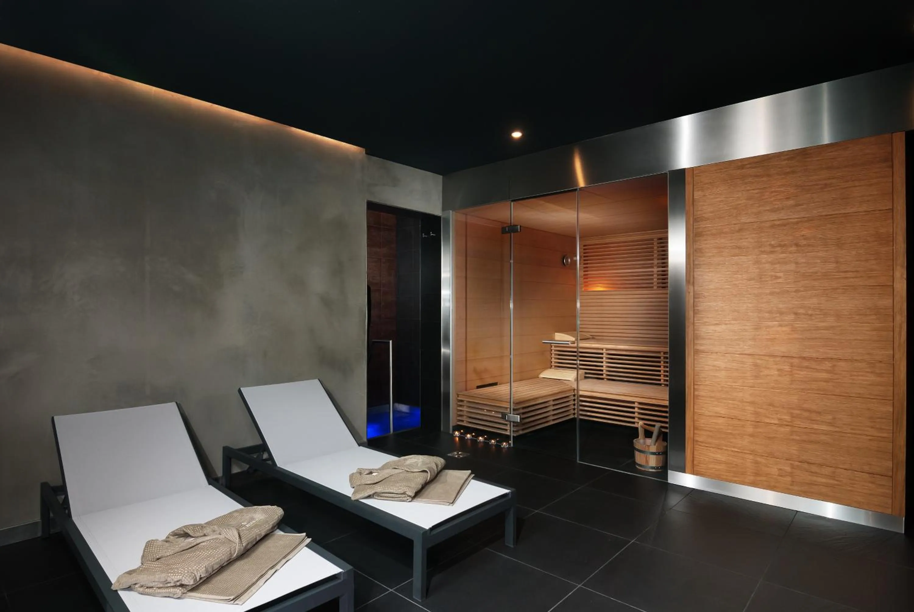 Sauna in Hotel Bedriska Wellness Resort & Spa