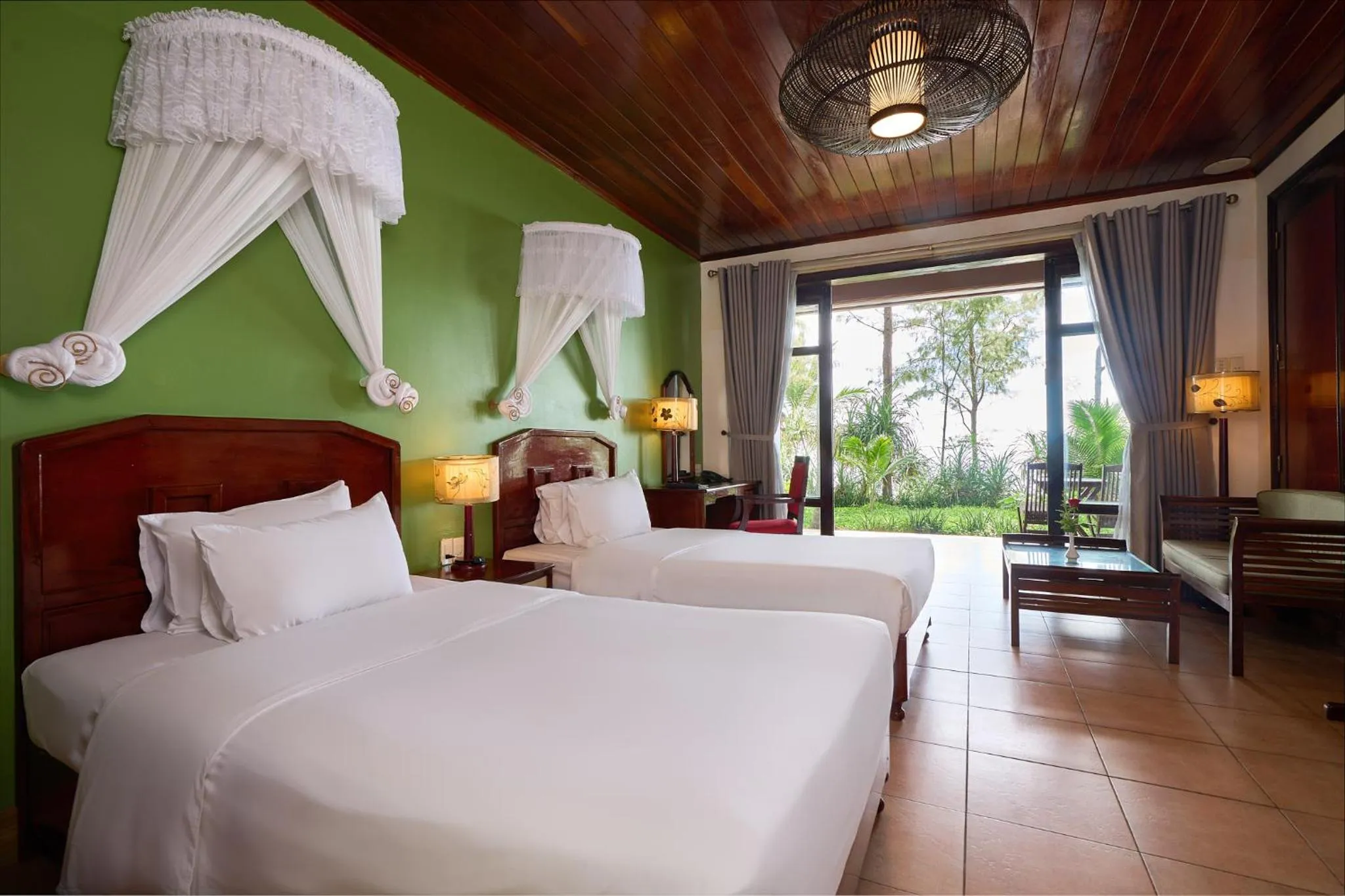 Bed in Lang Co Beach Resort