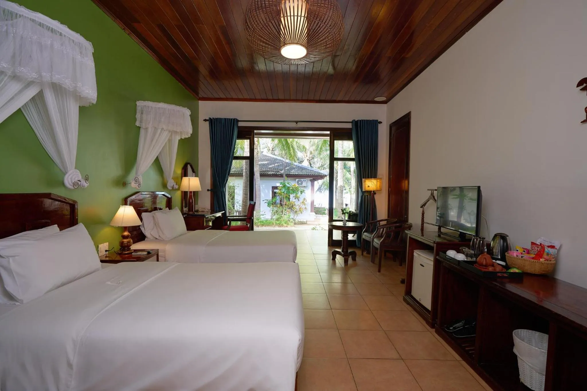 Bed in Lang Co Beach Resort