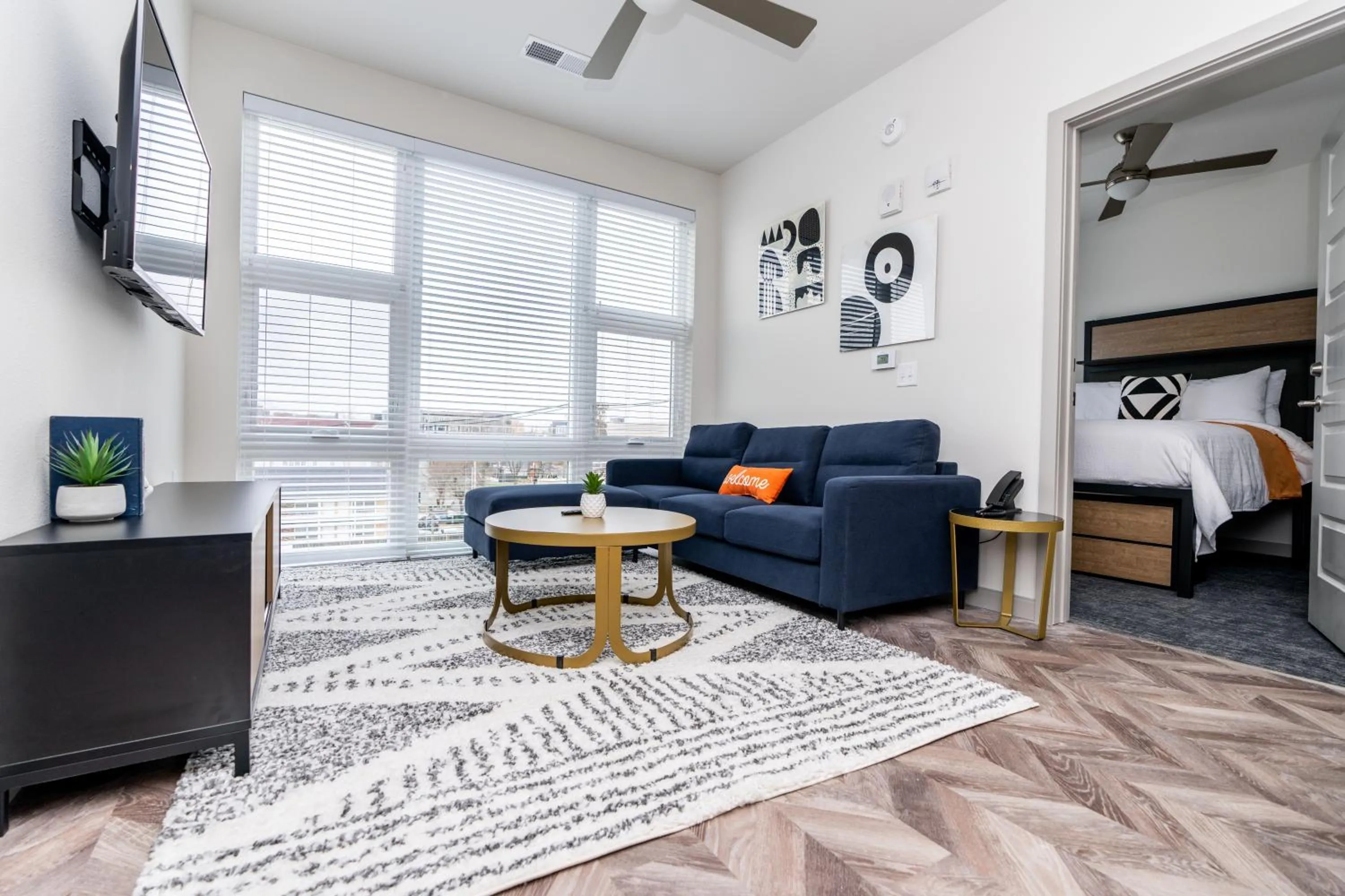 Living room in Yugo Guest Suites