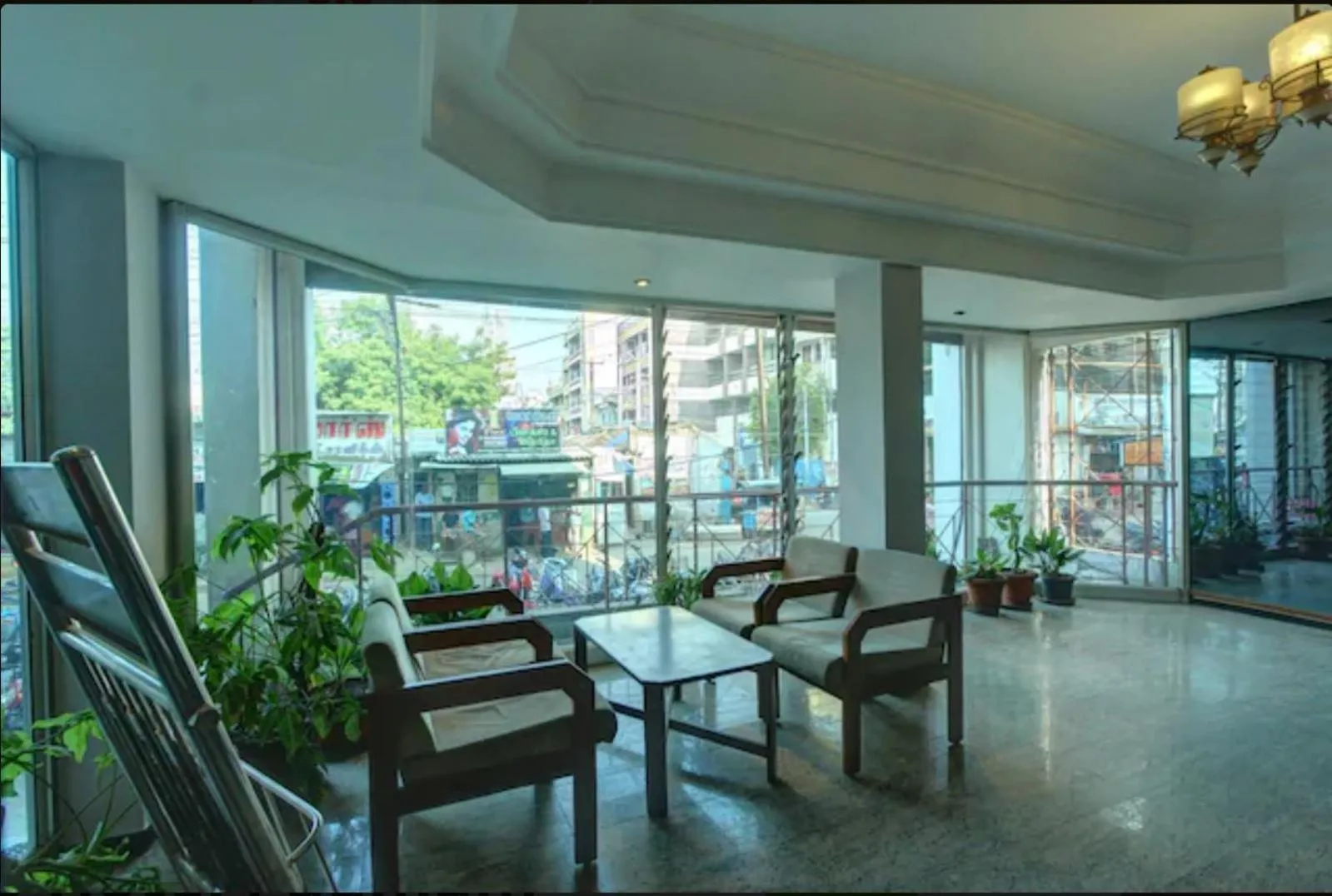 Communal lounge/ TV room in Padmam Hotel