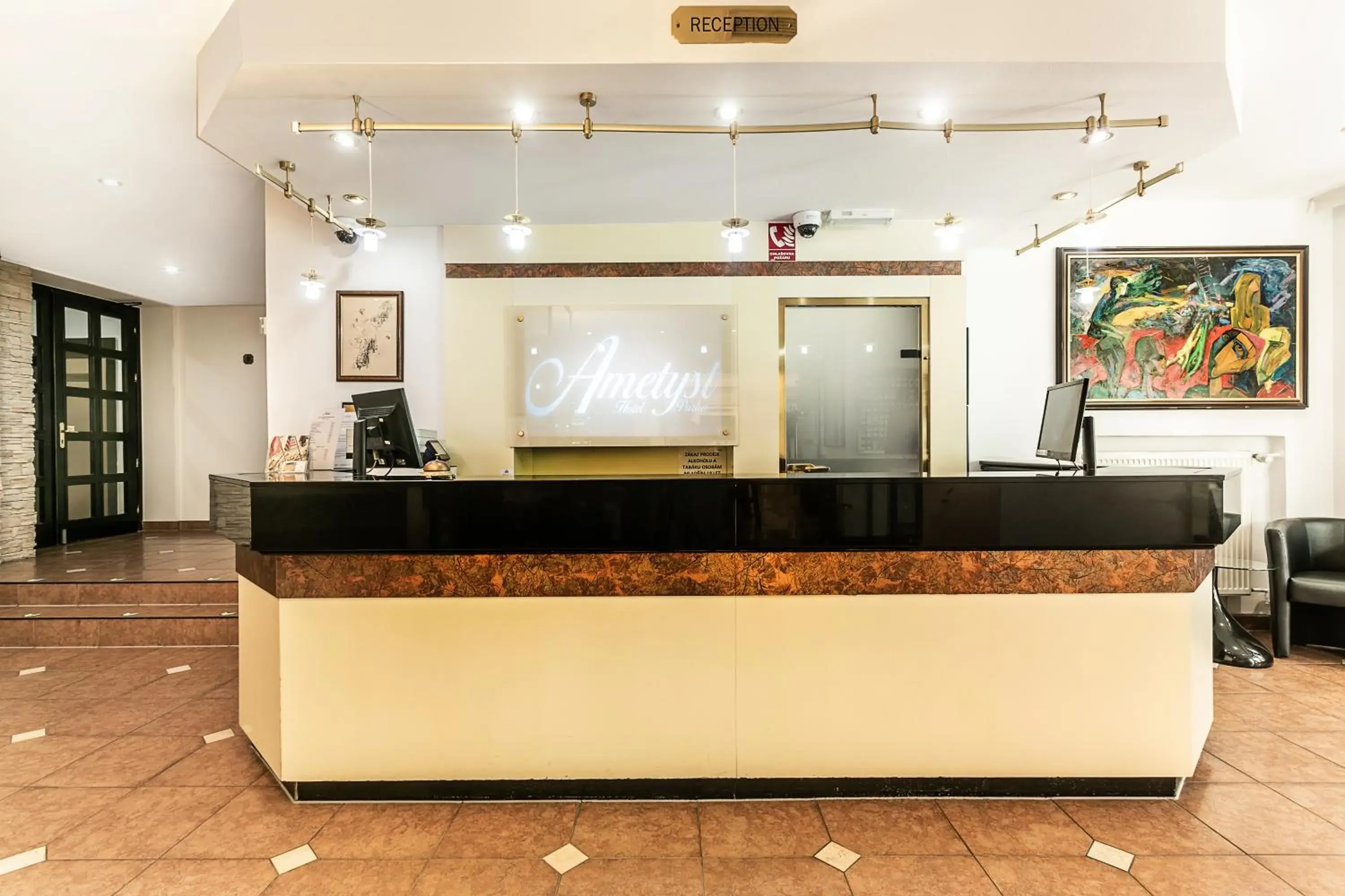 Lobby or reception in Ametyst Hotel Praha Lobby or reception in Ametyst Hotel Praha