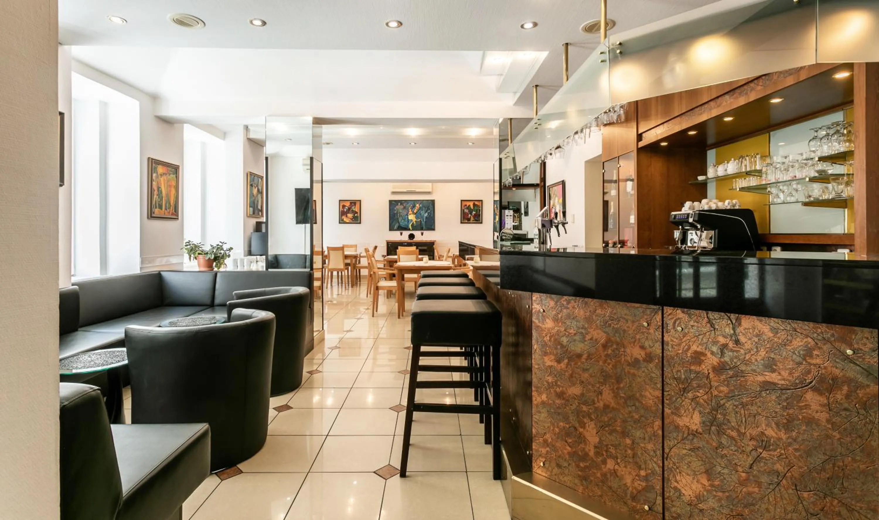 Lobby or reception in Ametyst Hotel Praha