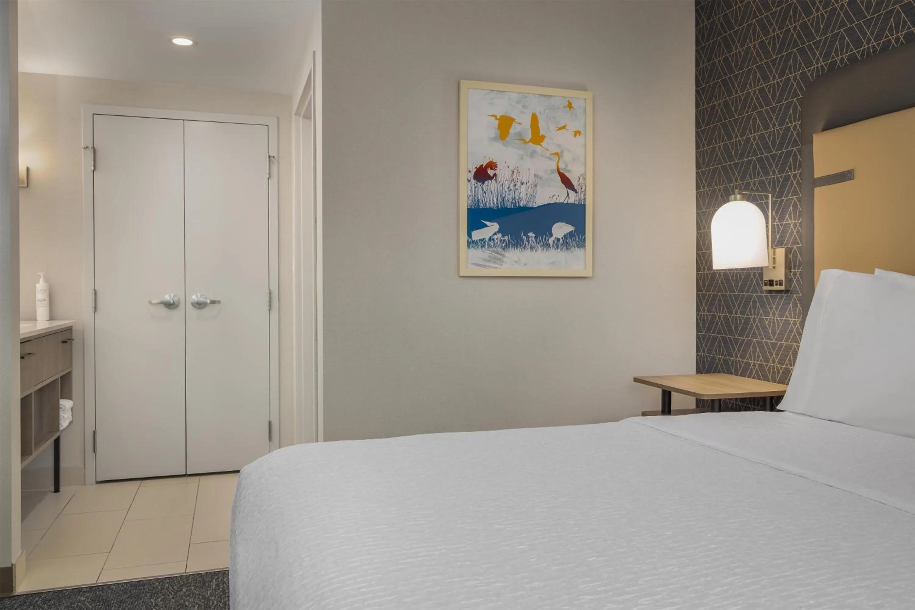 Bed in Homewood Suites by Hilton Toronto-Ajax
