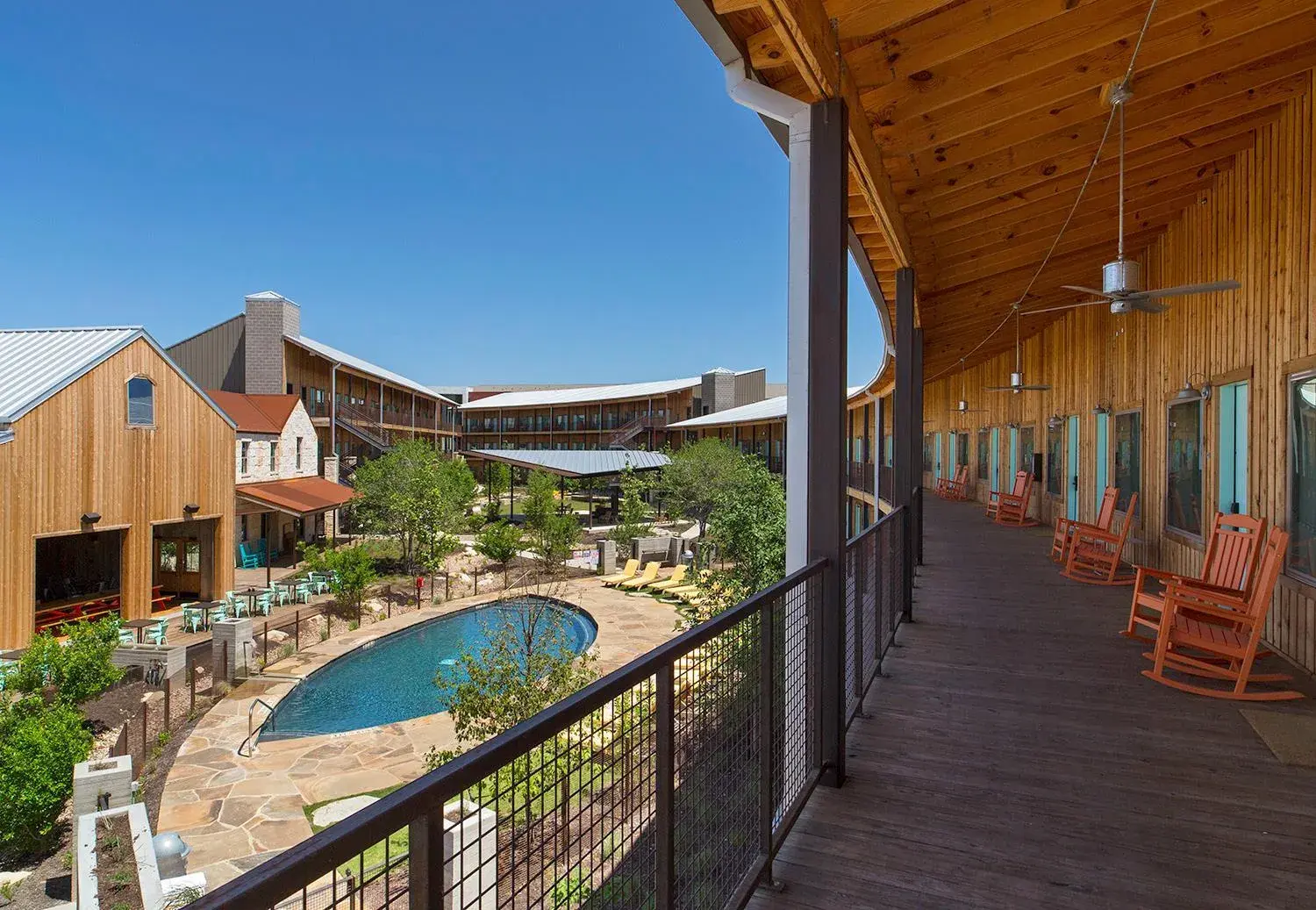 Pool view in Lone Star Court, by Valencia Hotel Collection Pool view in Lone Star Court, by Valencia Hotel Collection