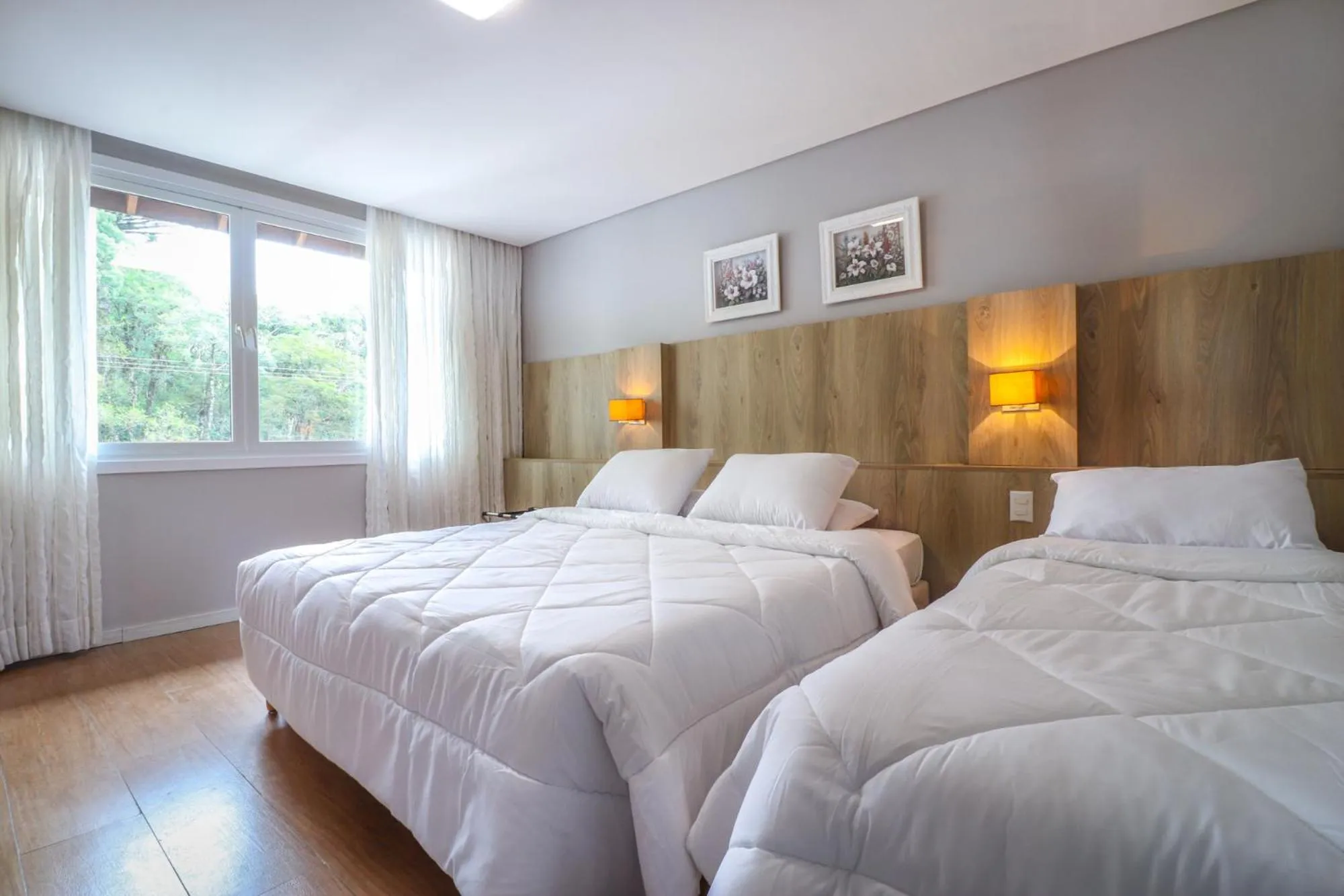 Bed in Pousada Bella Viena