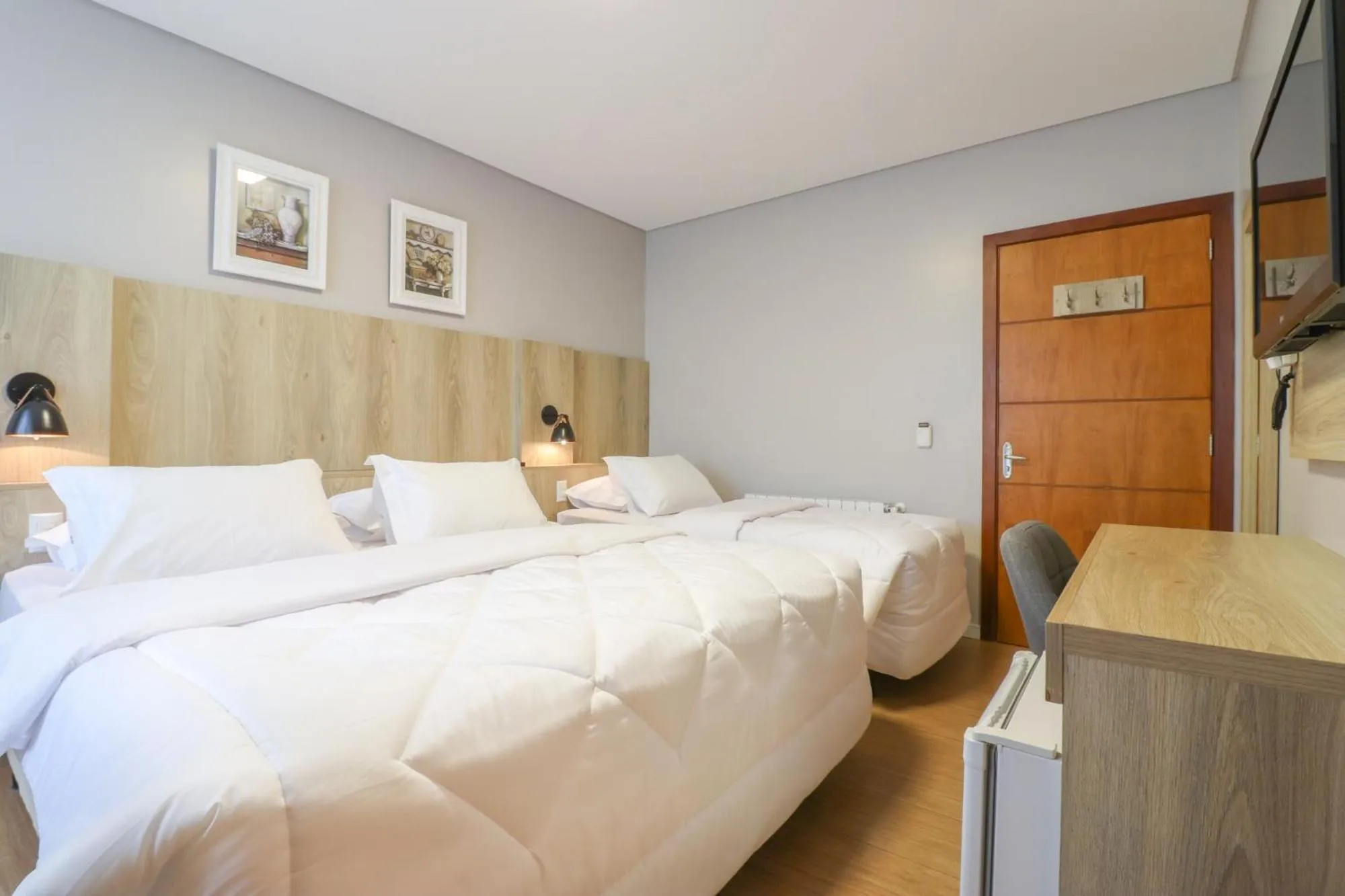 Bed in Pousada Bella Viena