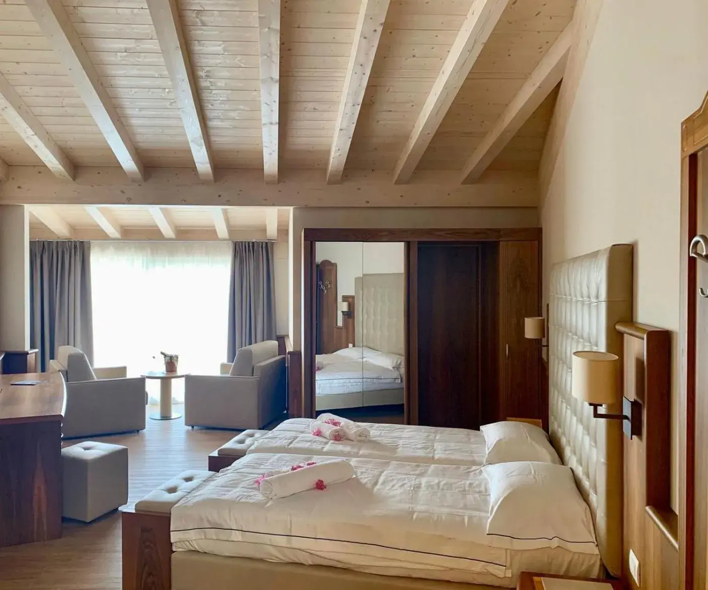 Bed in Hotel Palme & Suite Bed in Hotel Palme & Suite