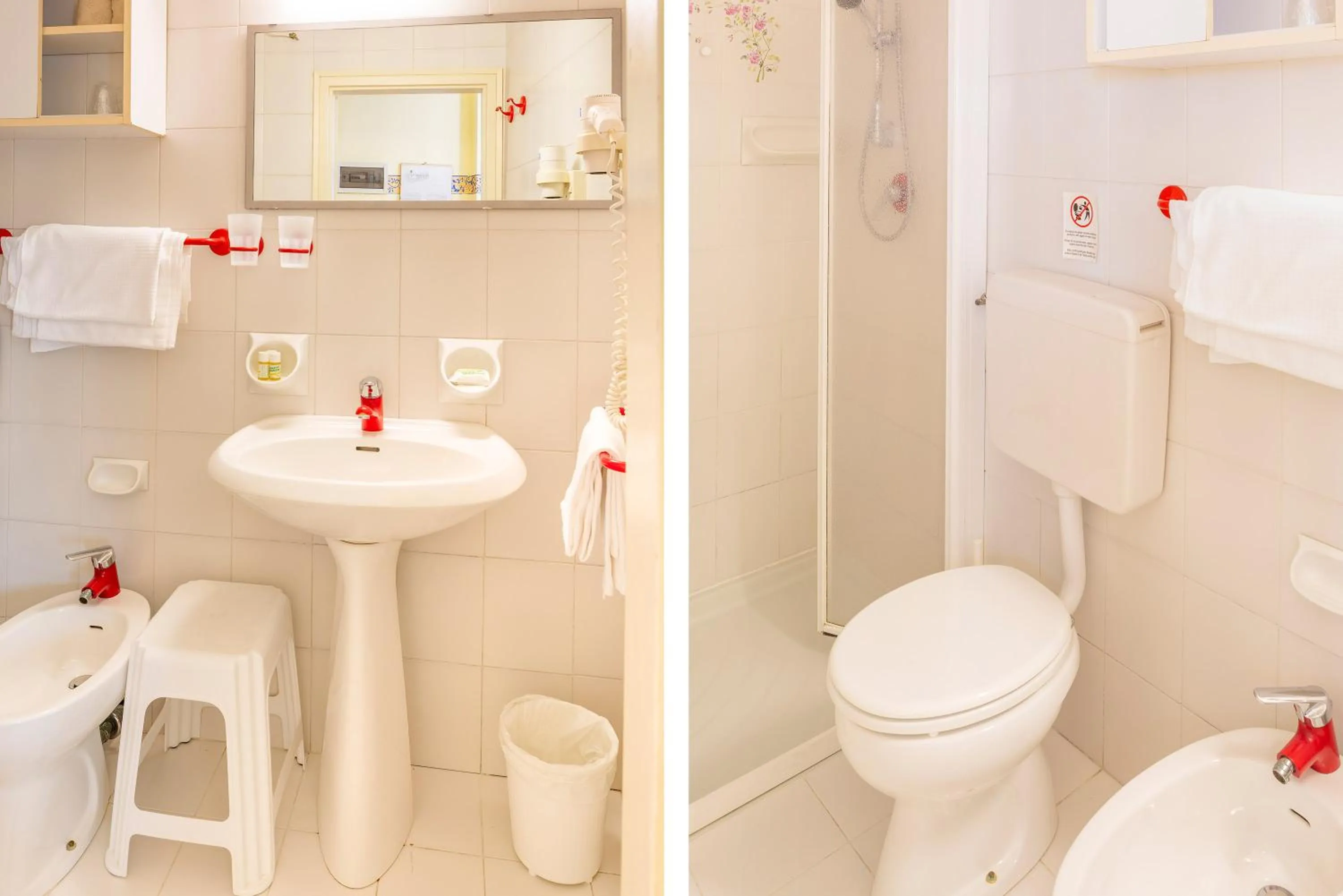 Shower in Hotel Palme & Suite