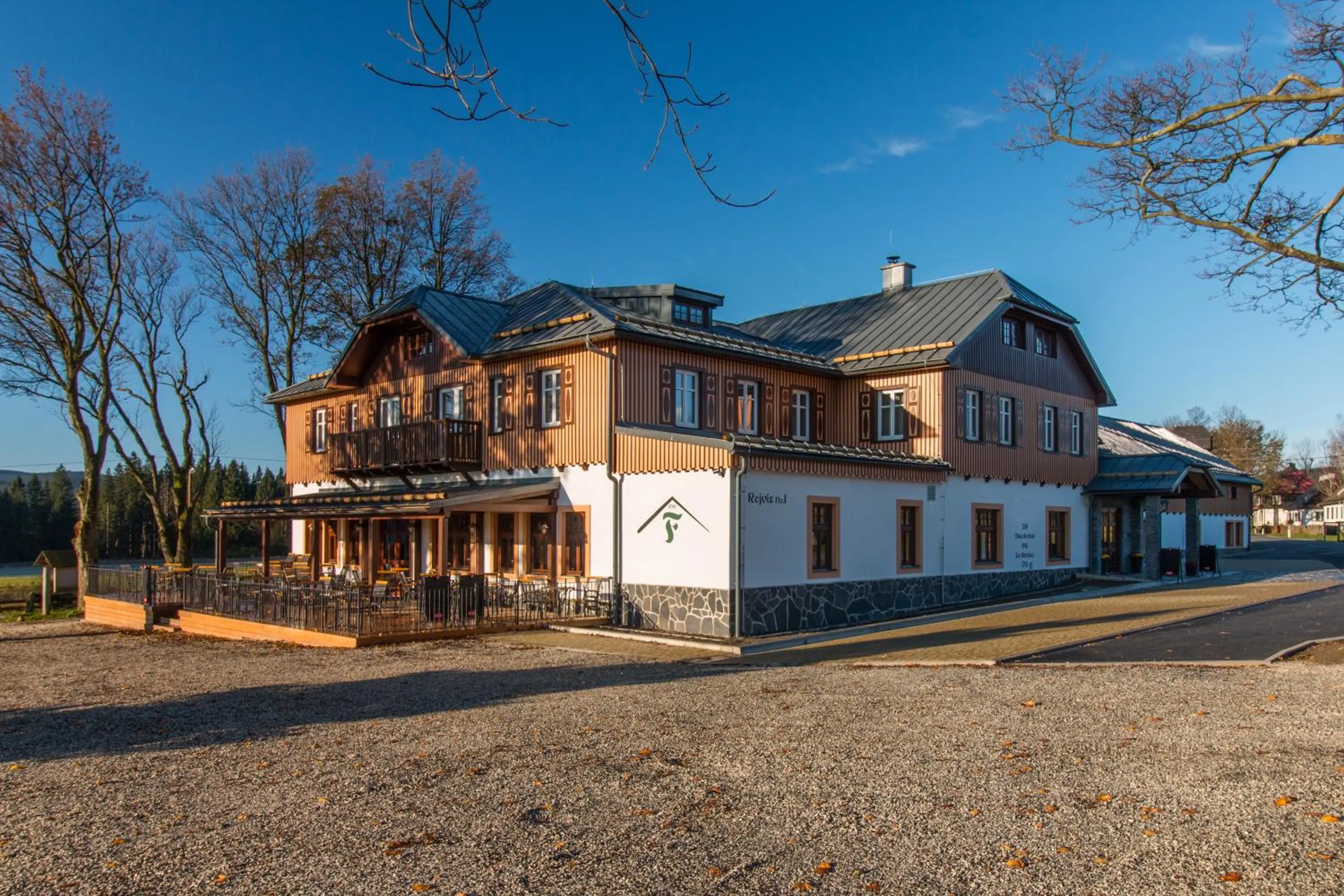 Property building in Hotel Franz