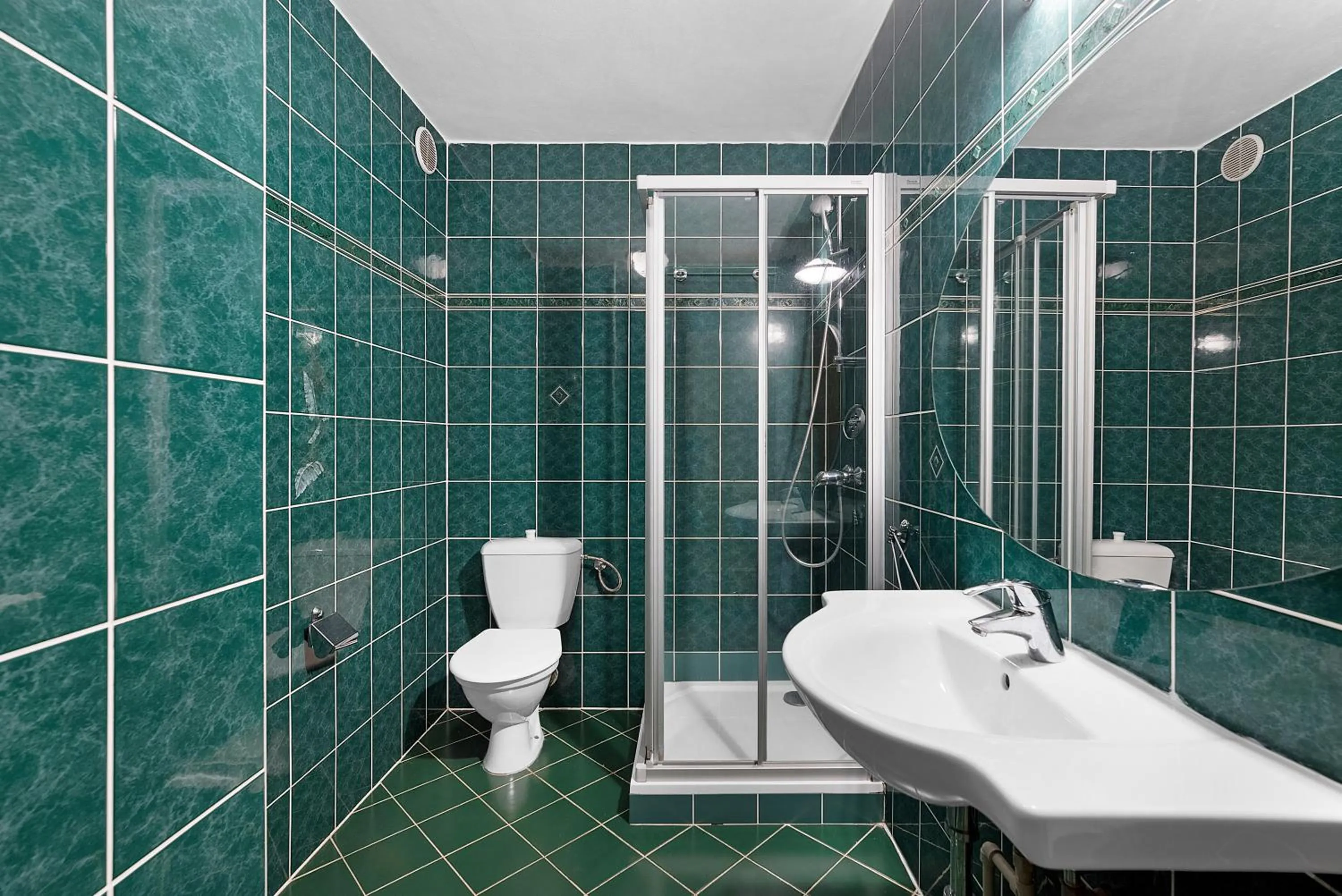 Shower in Hotel Franz