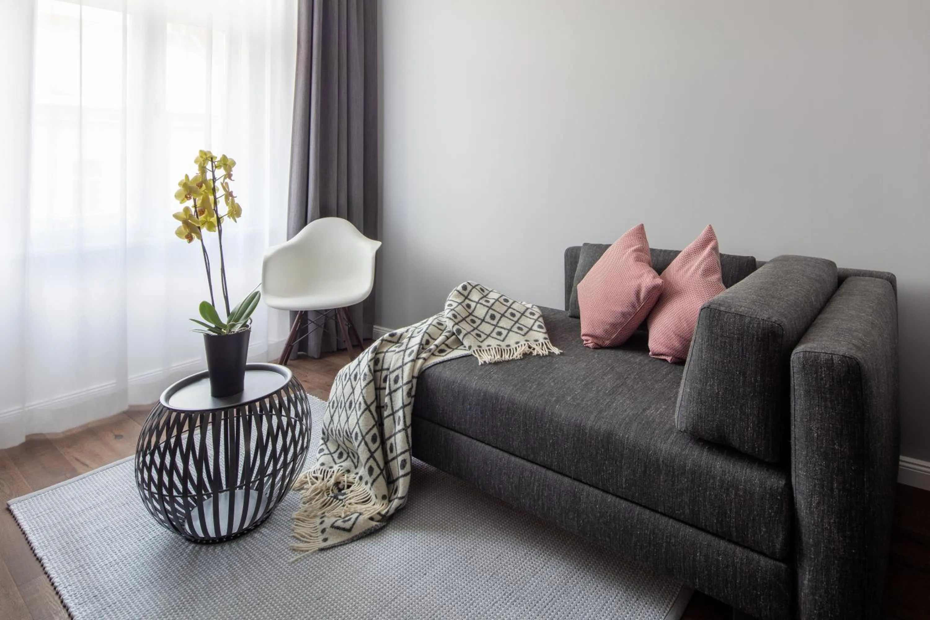 Seating area in THE MANES Boutique Hotel Prague