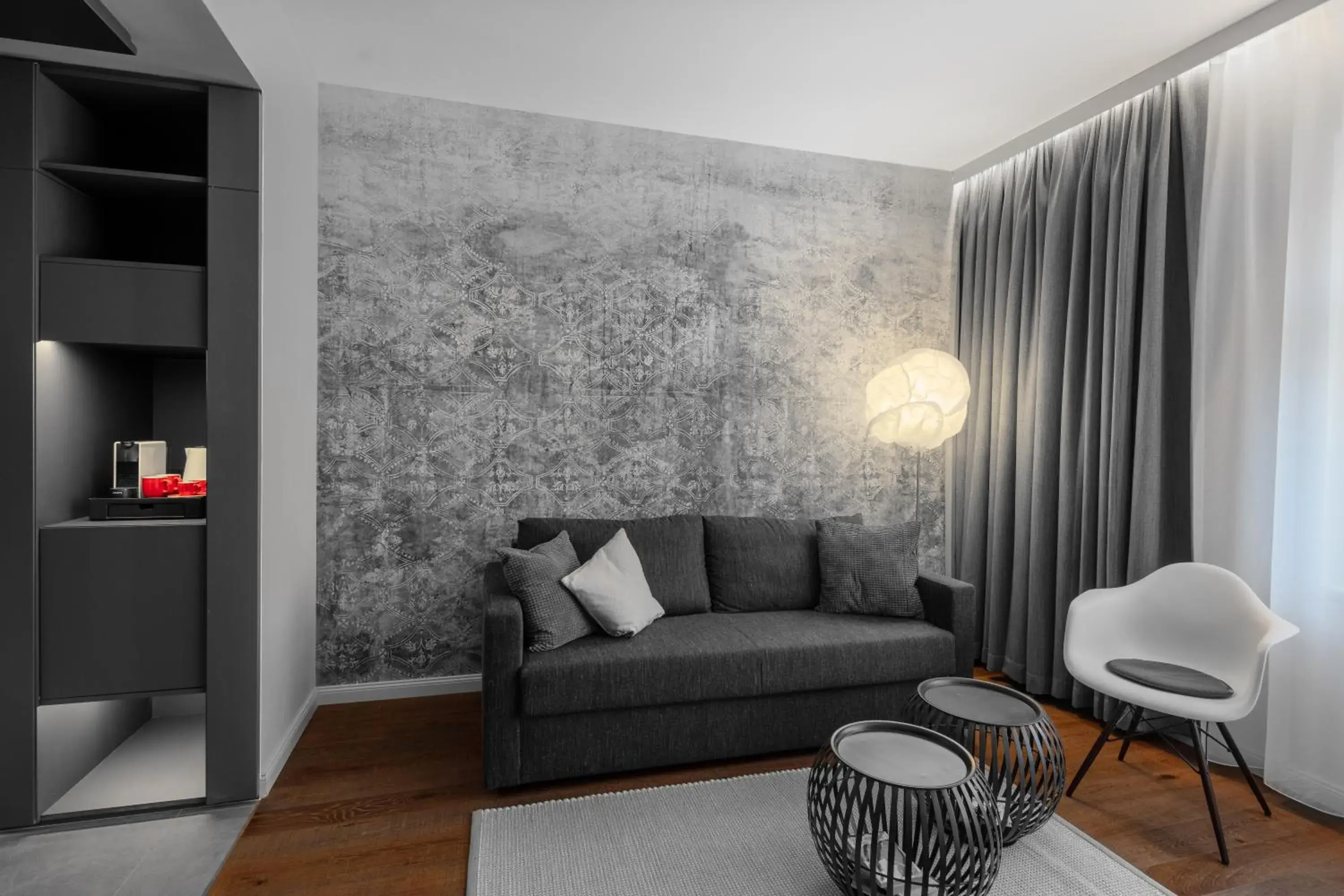 Living room in THE MANES Boutique Hotel Prague Living room in THE MANES Boutique Hotel Prague