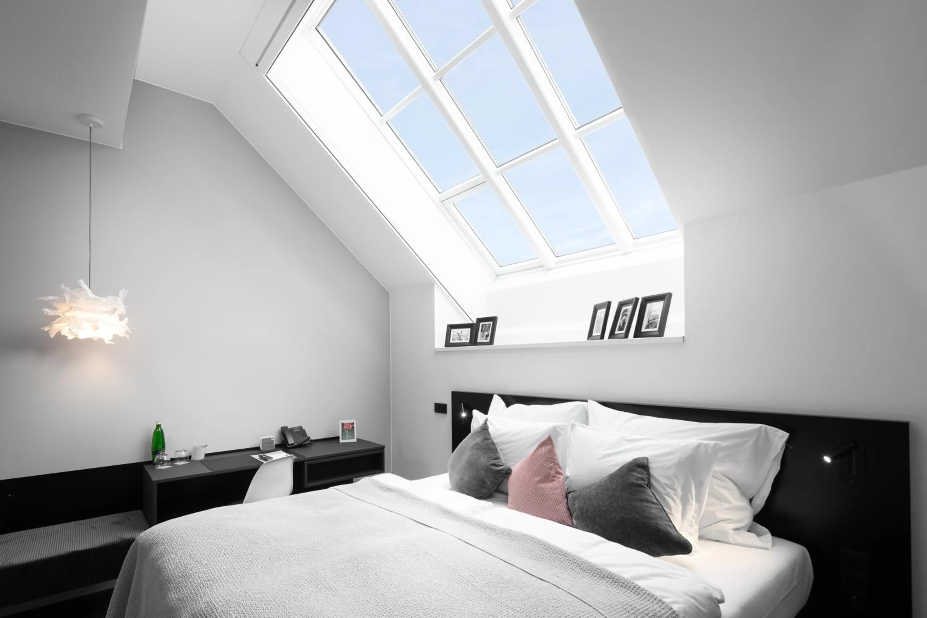 Bed in THE MANES Boutique Hotel Prague