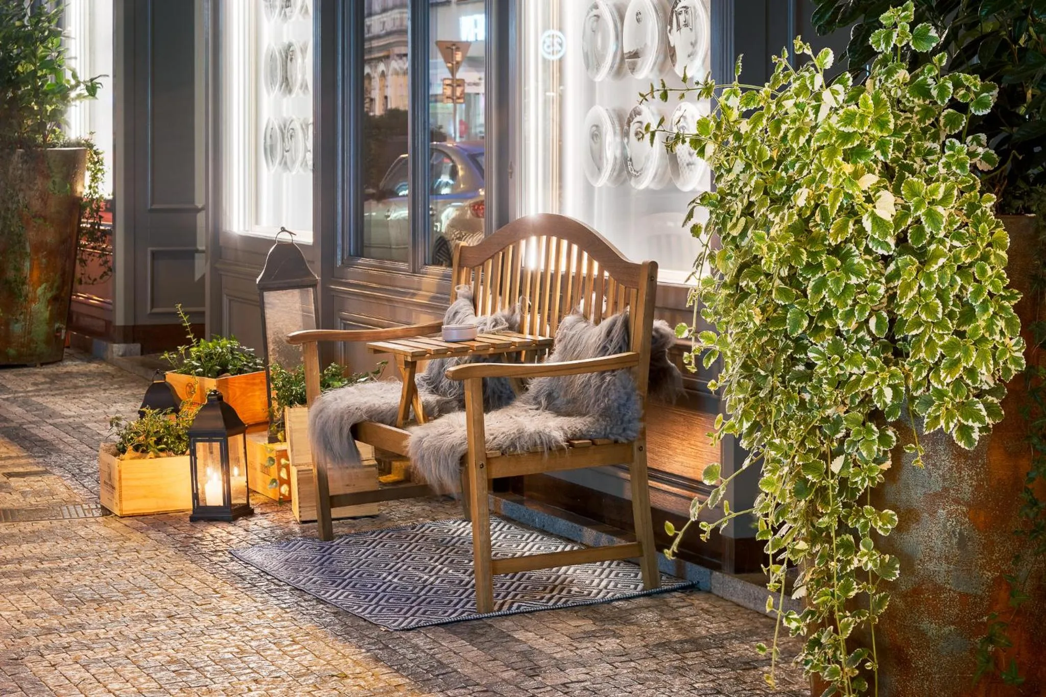 Property building in THE MANES Boutique Hotel Prague