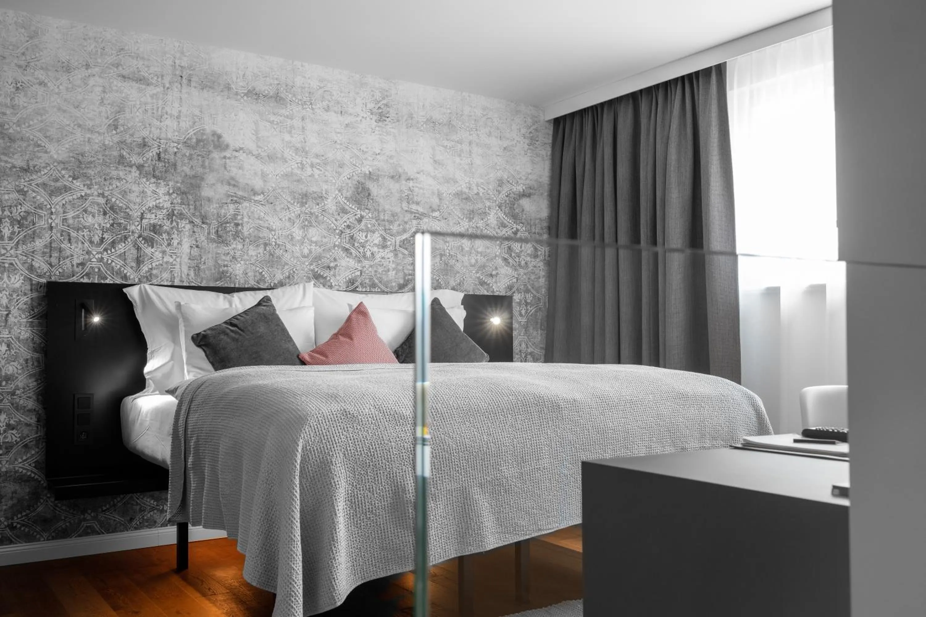 Bed in THE MANES Boutique Hotel Prague