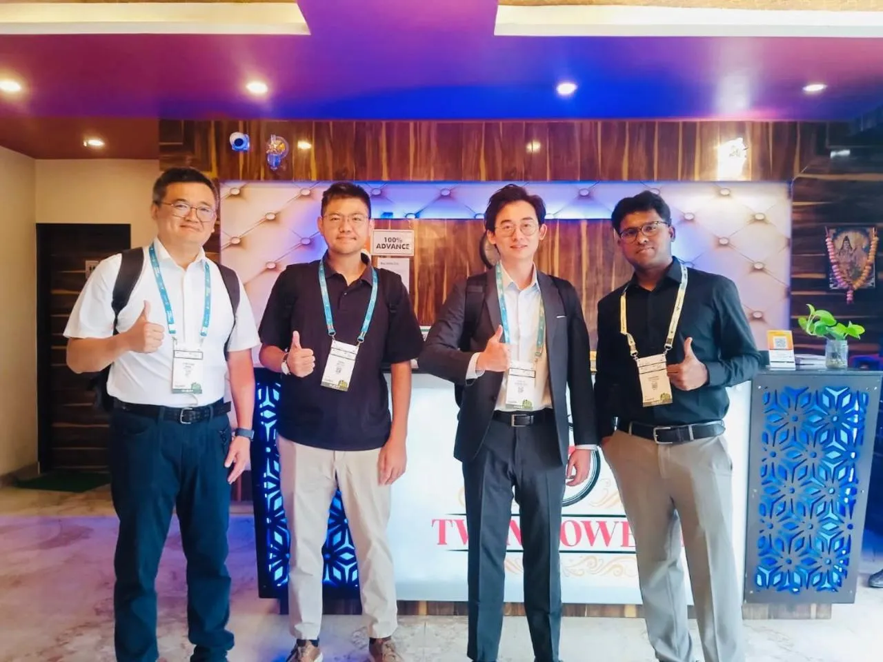 Inner courtyard view in Twin Towers