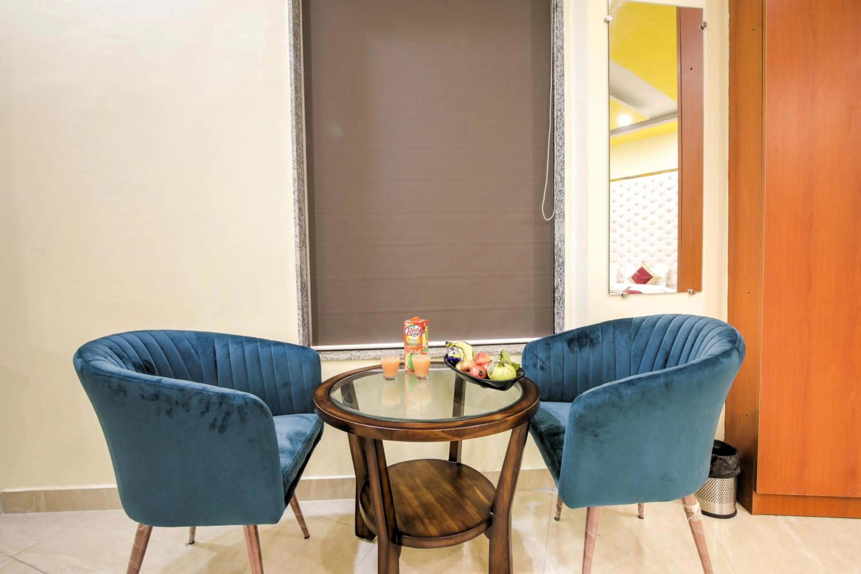 Seating area in Twin Towers