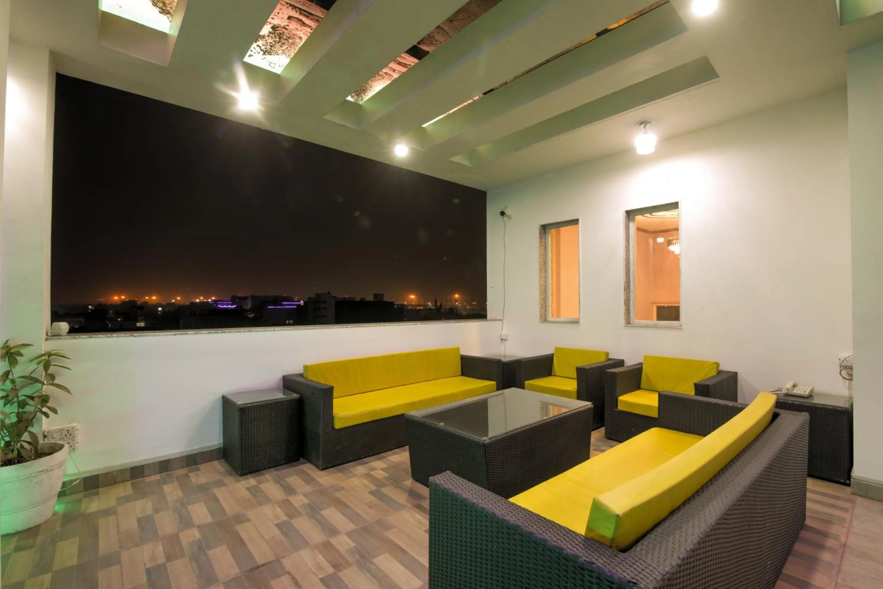 Seating area in Twin Towers