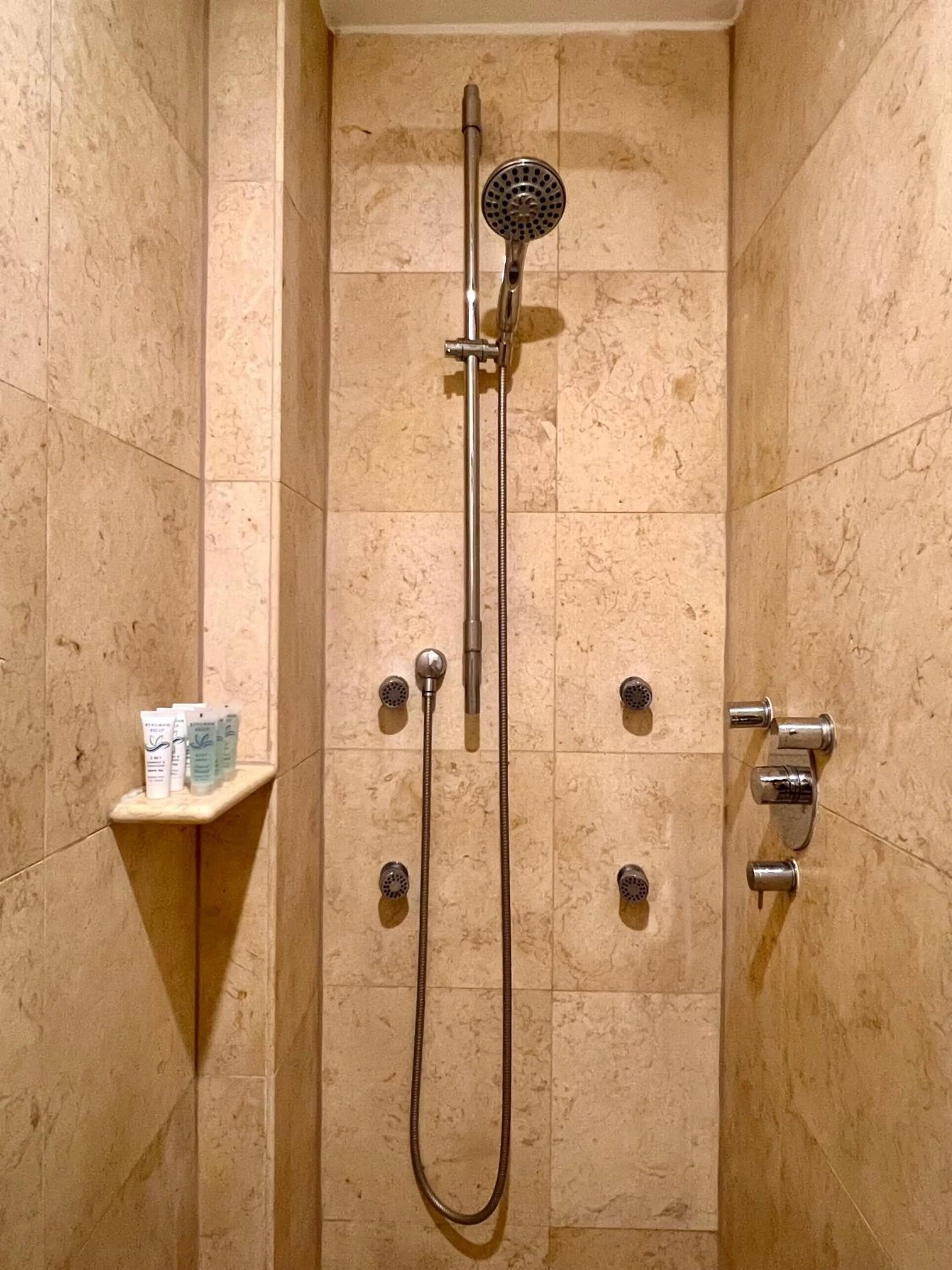 Shower in Boutique Suites 3 min walk to beach