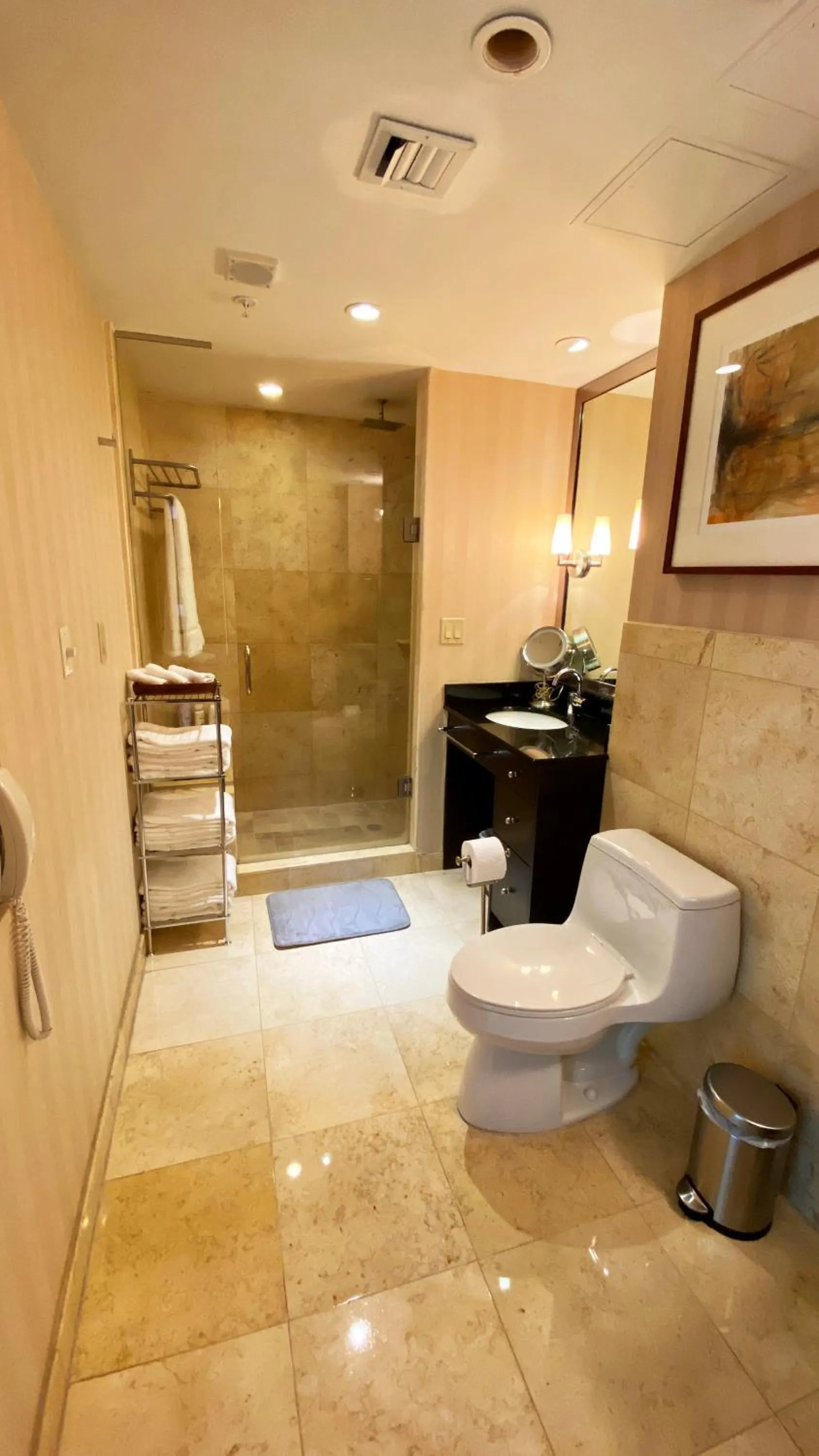 Shower in Boutique Suites 3 min walk to beach