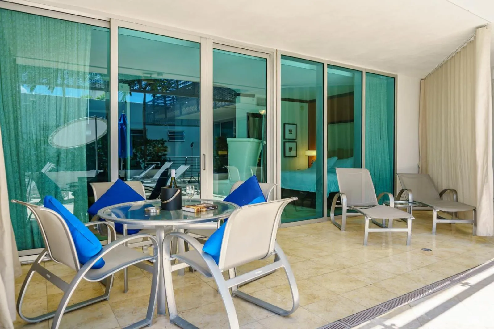 Balcony/Terrace in Boutique Suites 3 min walk to beach