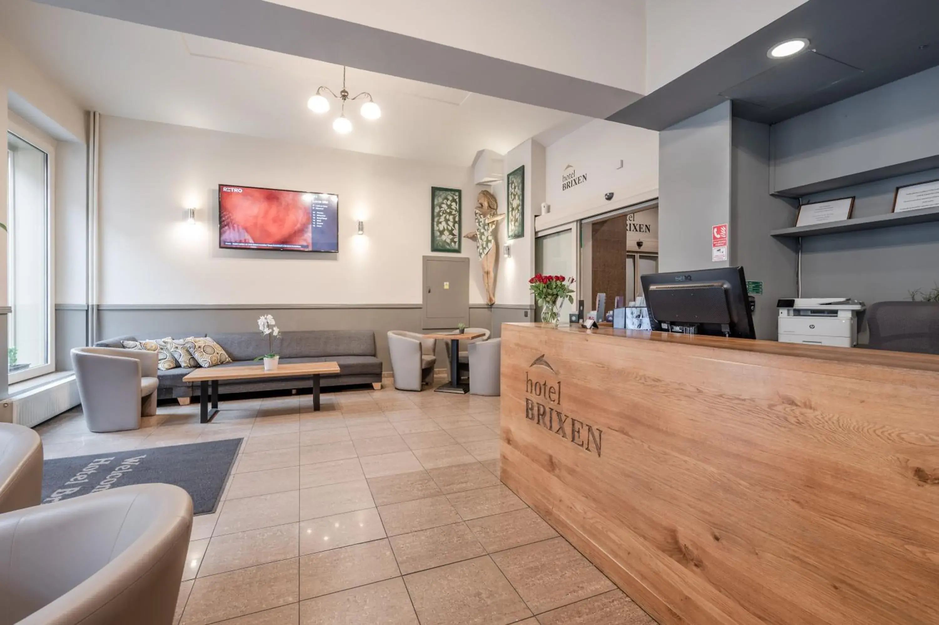 Lobby or reception in Hotel Brixen Lobby or reception in Hotel Brixen