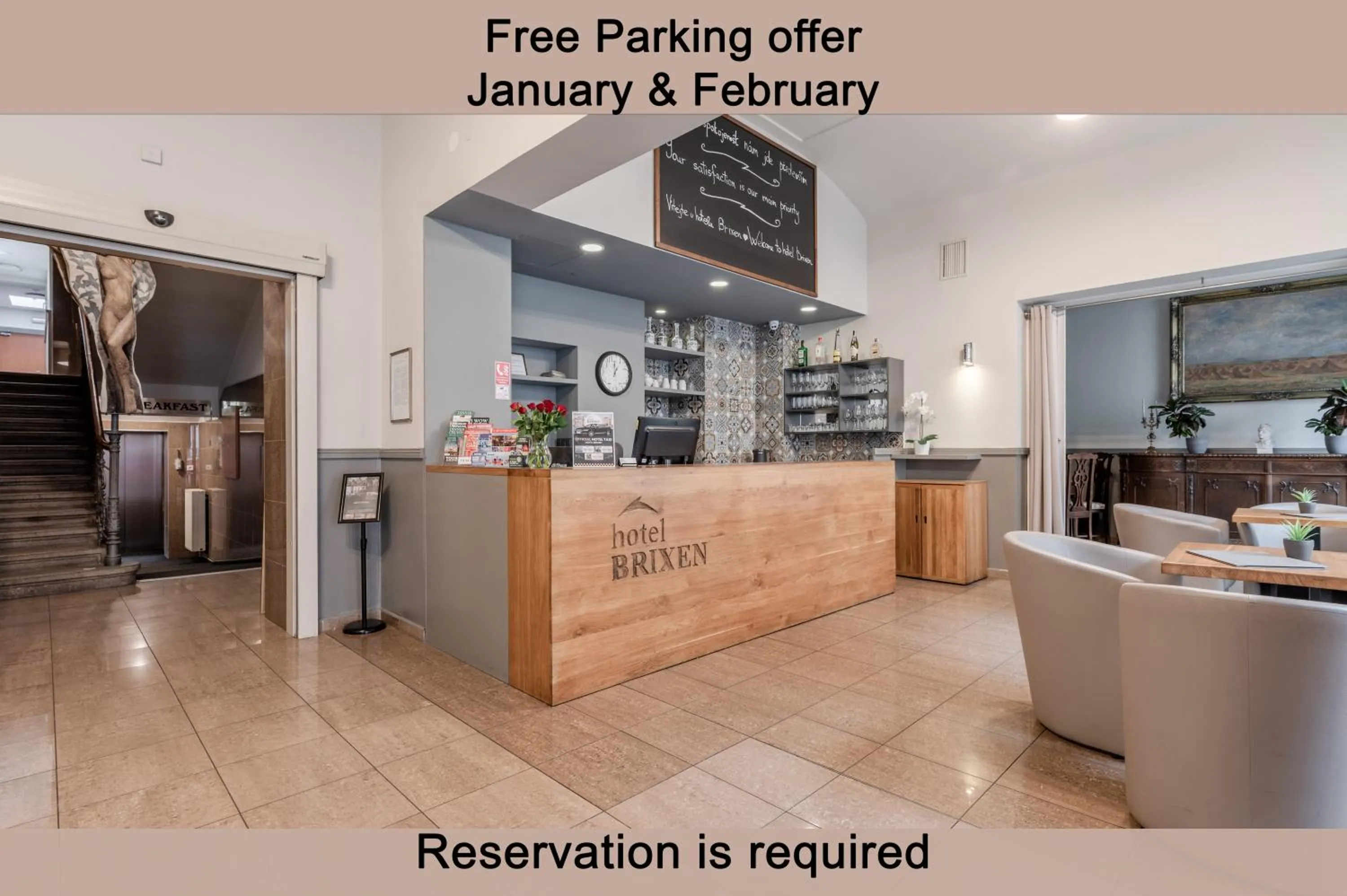 Lobby or reception in Hotel Brixen